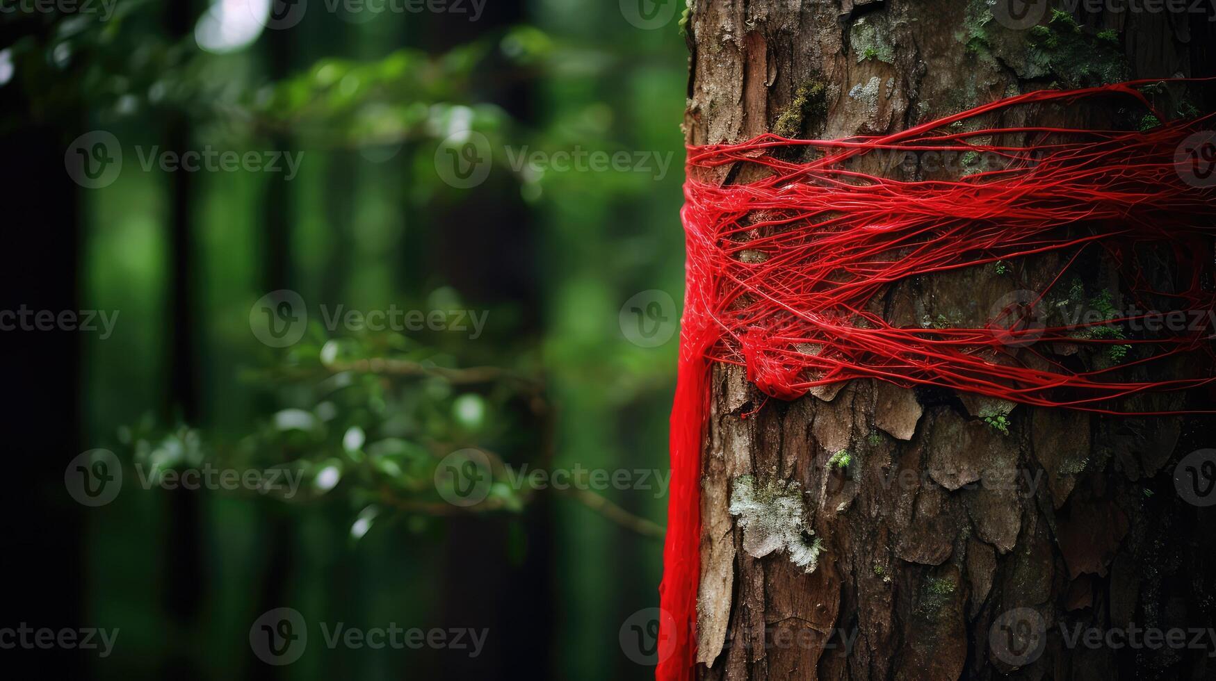 contrast red string photo