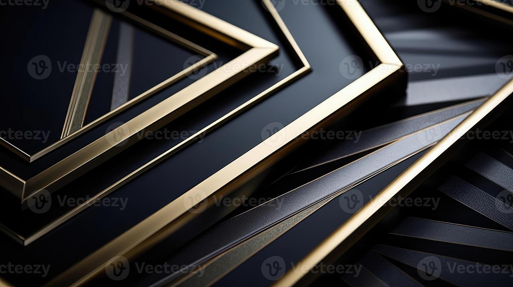 glamour gold and black border photo