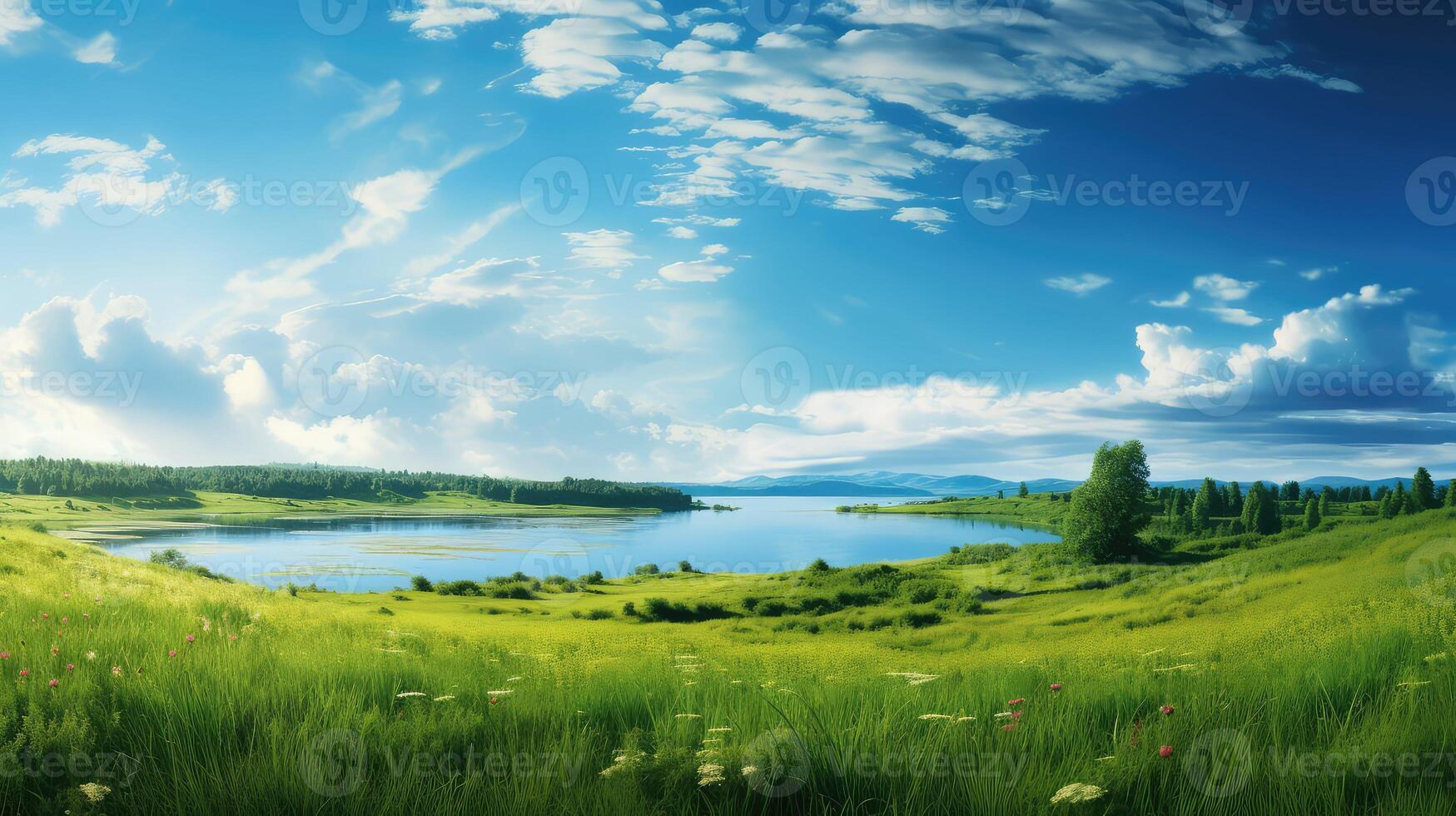 harmony green and blue background photo