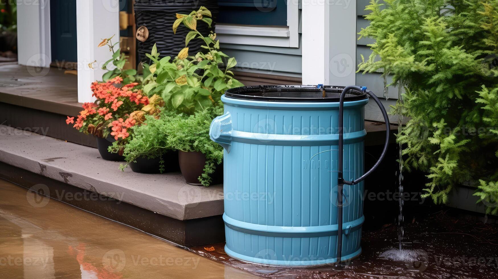 barrel water collection photo