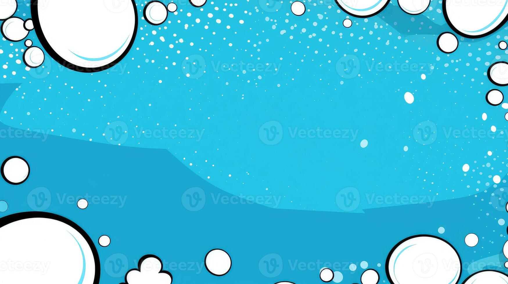 scattered comic background blue photo