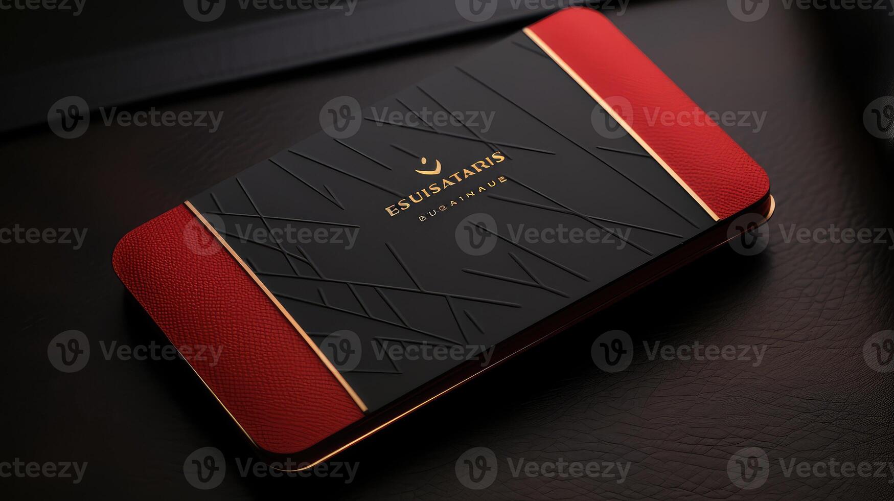 upscale red and black business card photo