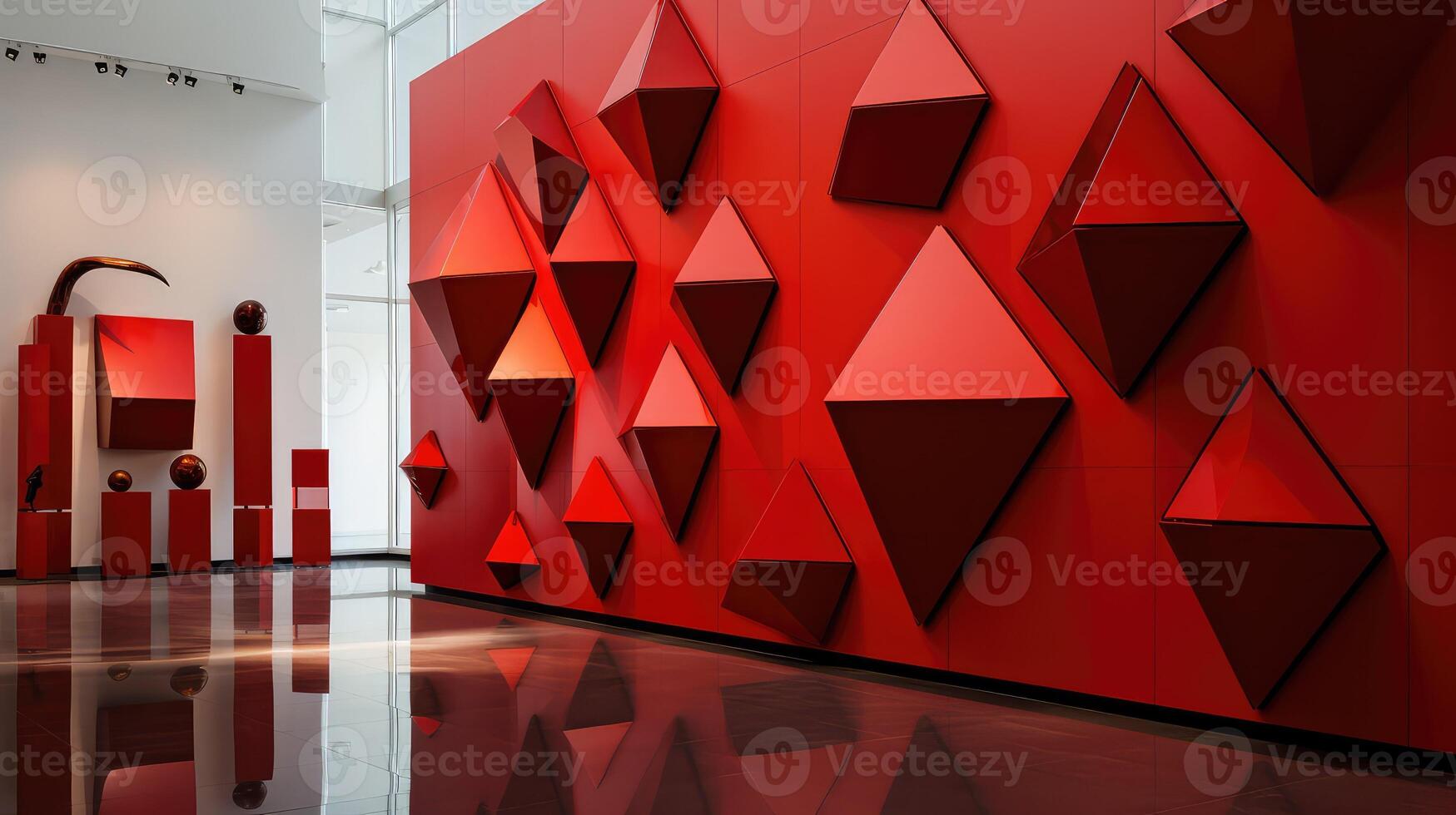triangle red triangles photo