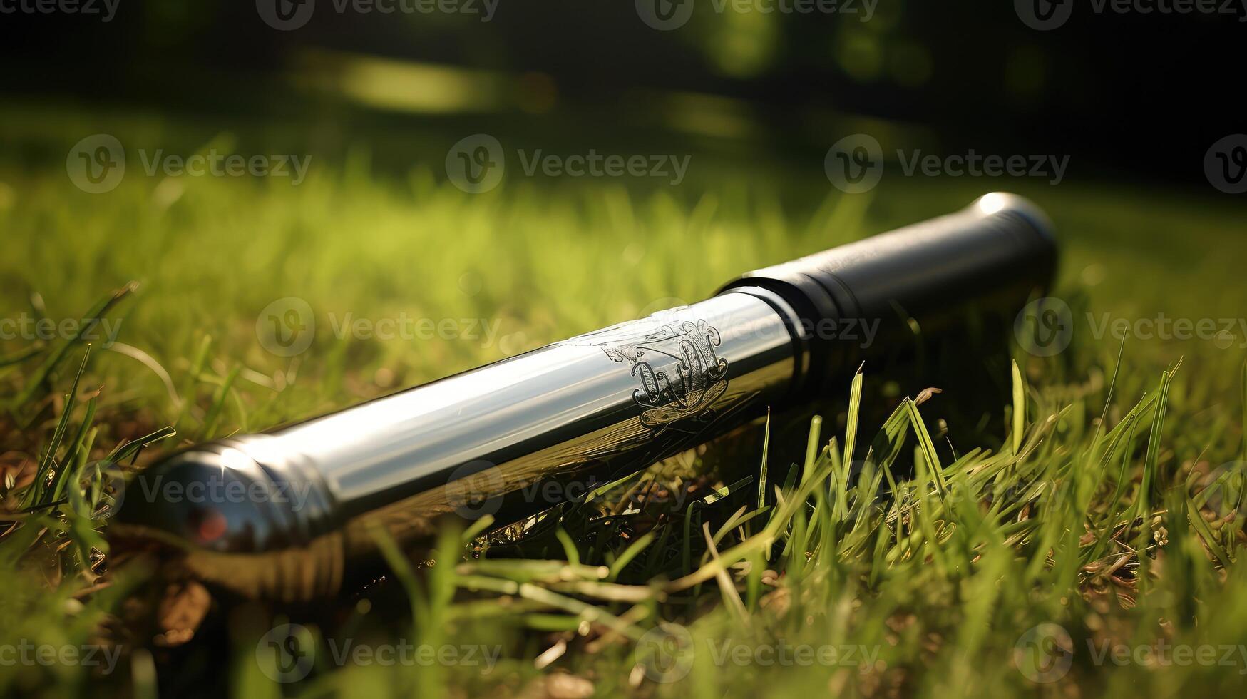 engraved metal baseball bat photo