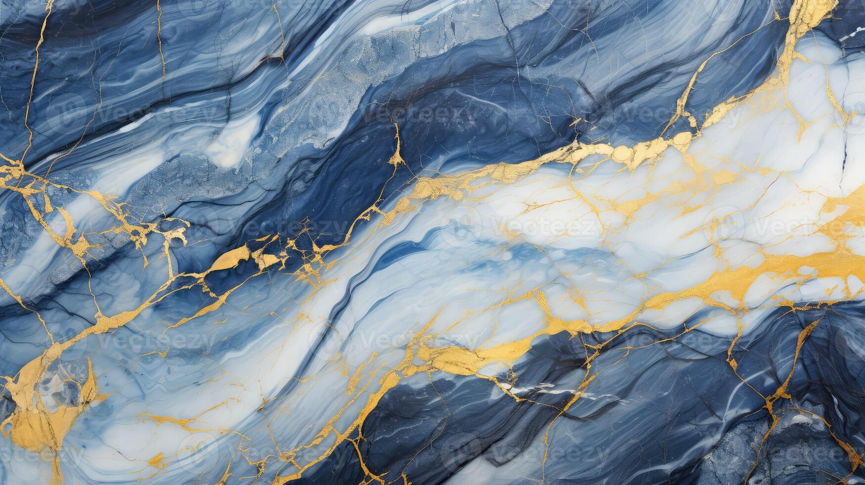 details blue gold marble photo