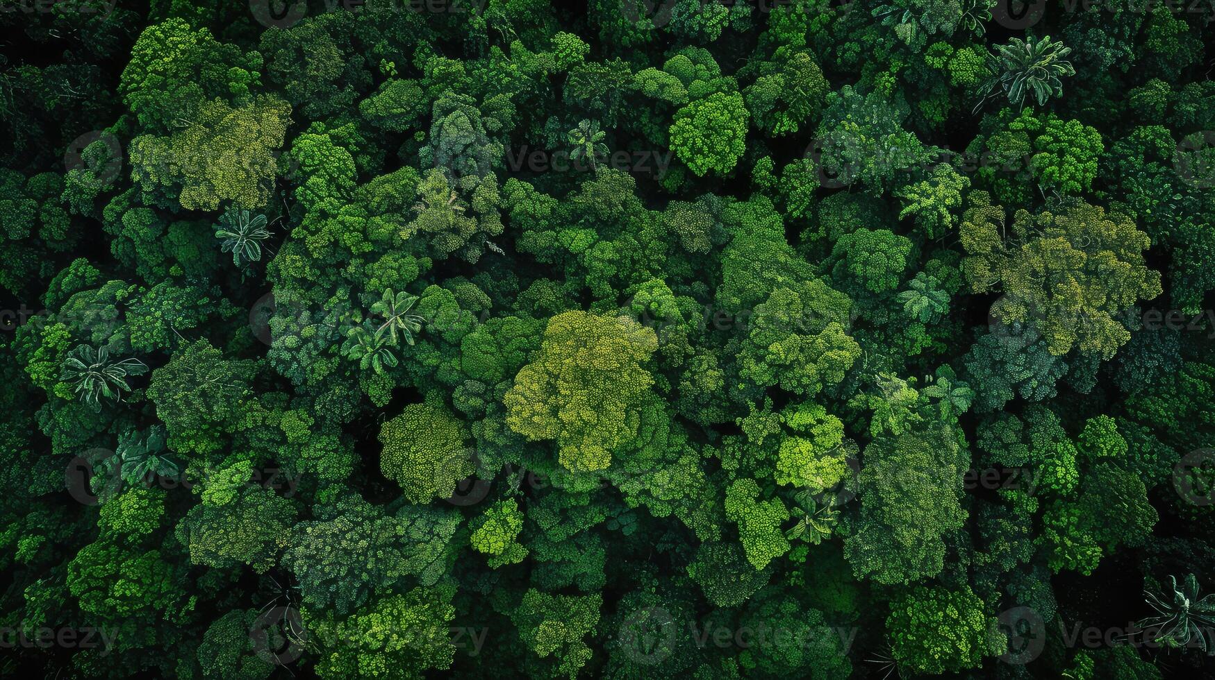 perspective arial view trees photo