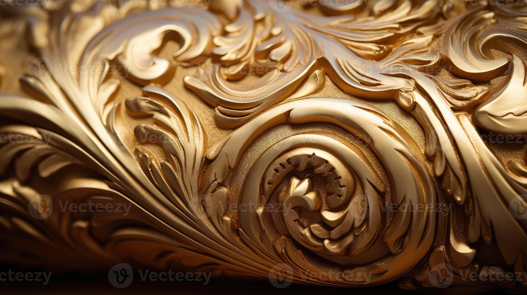 antique gold scrolls photo