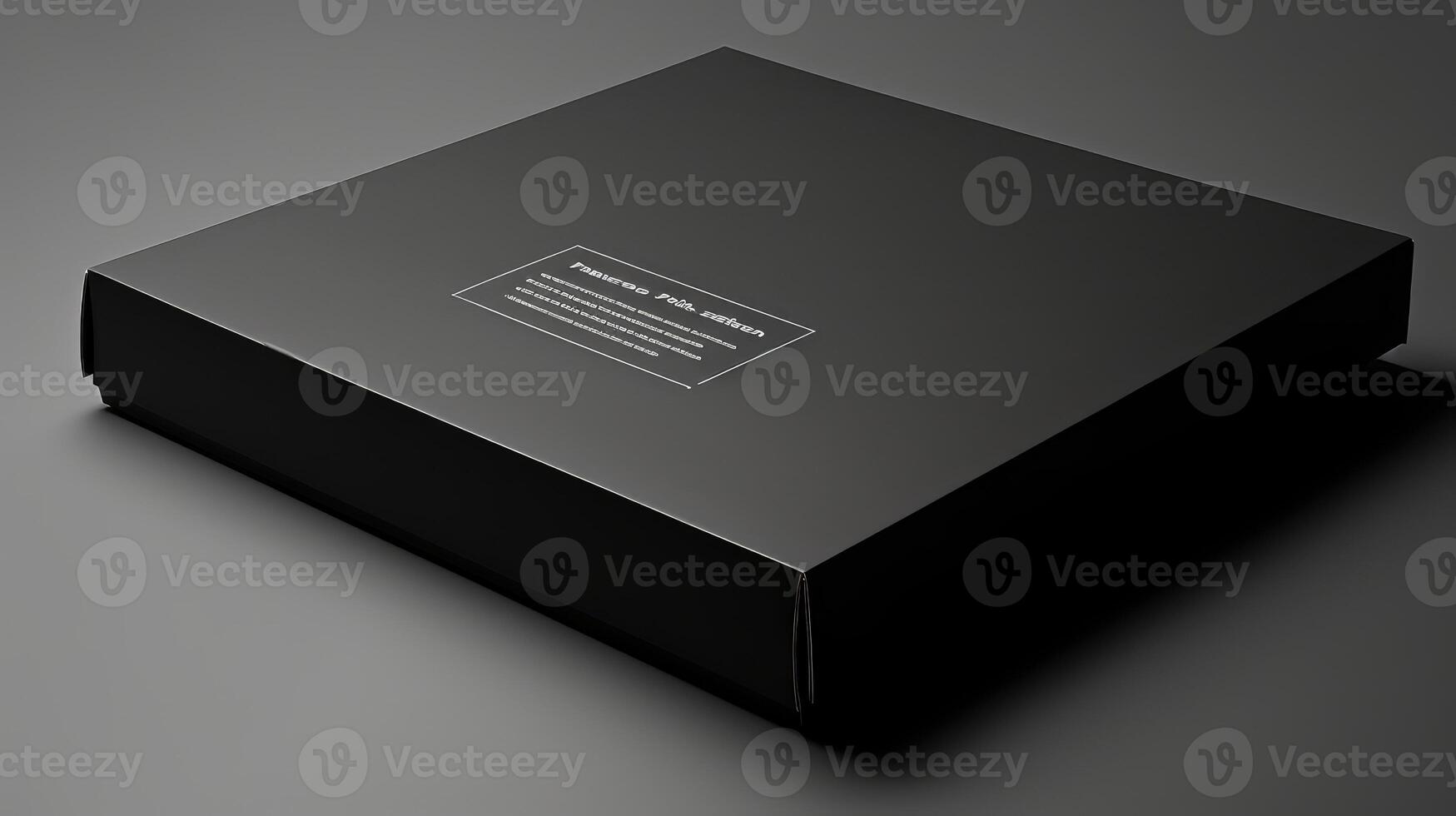 black pizza box design photo