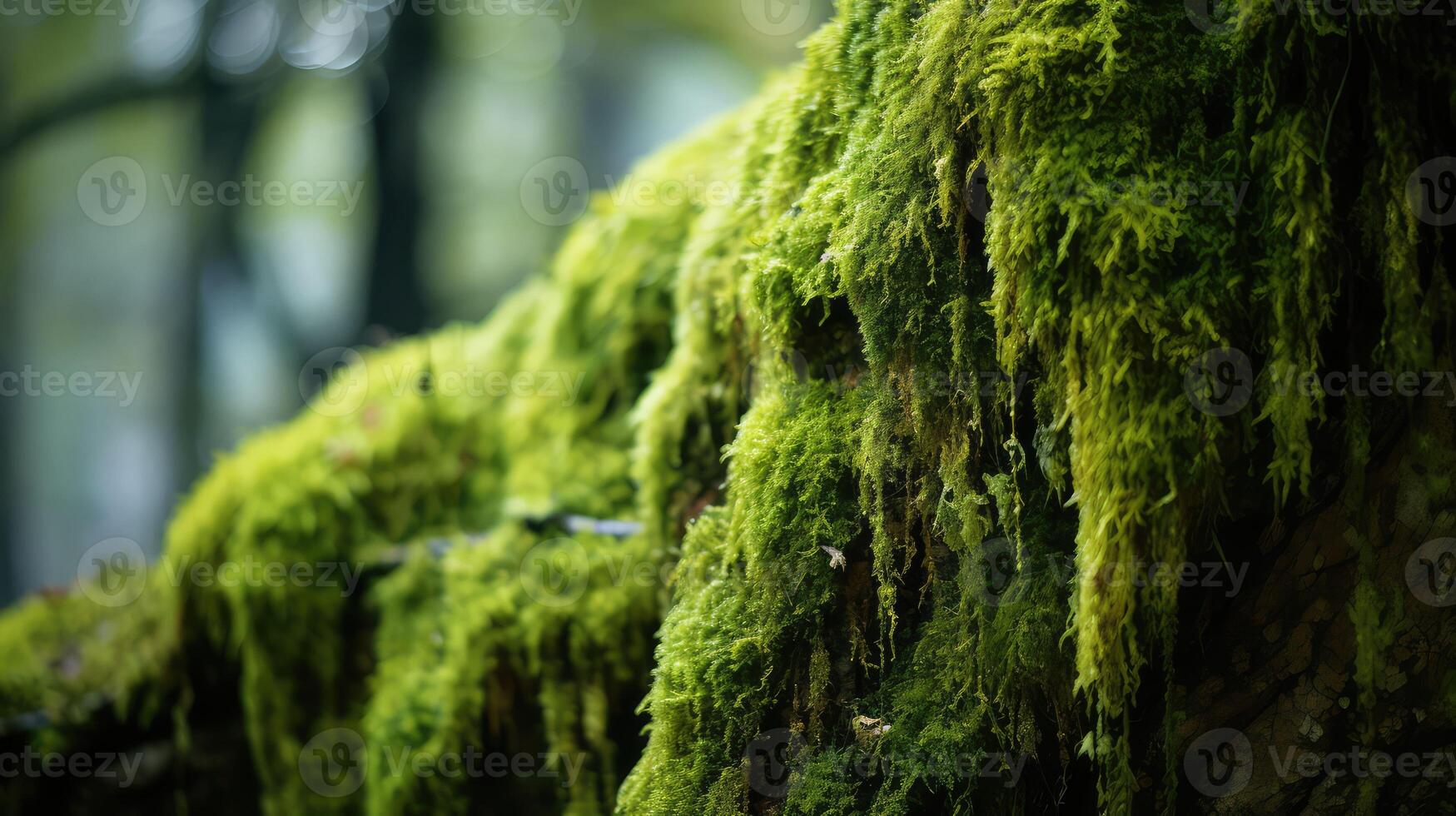 blanket moss on tree photo
