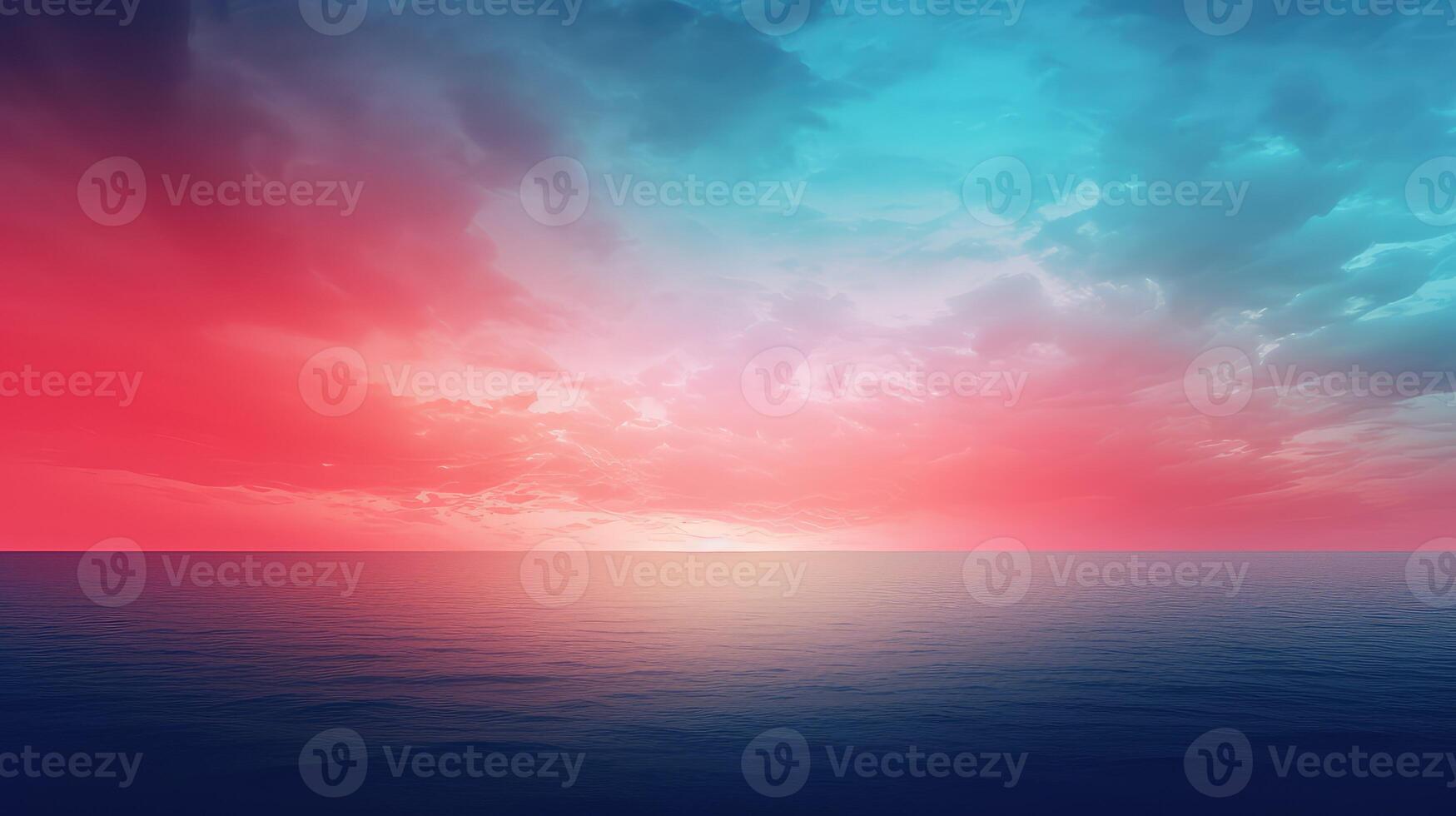 serene gradient background red to blue photo