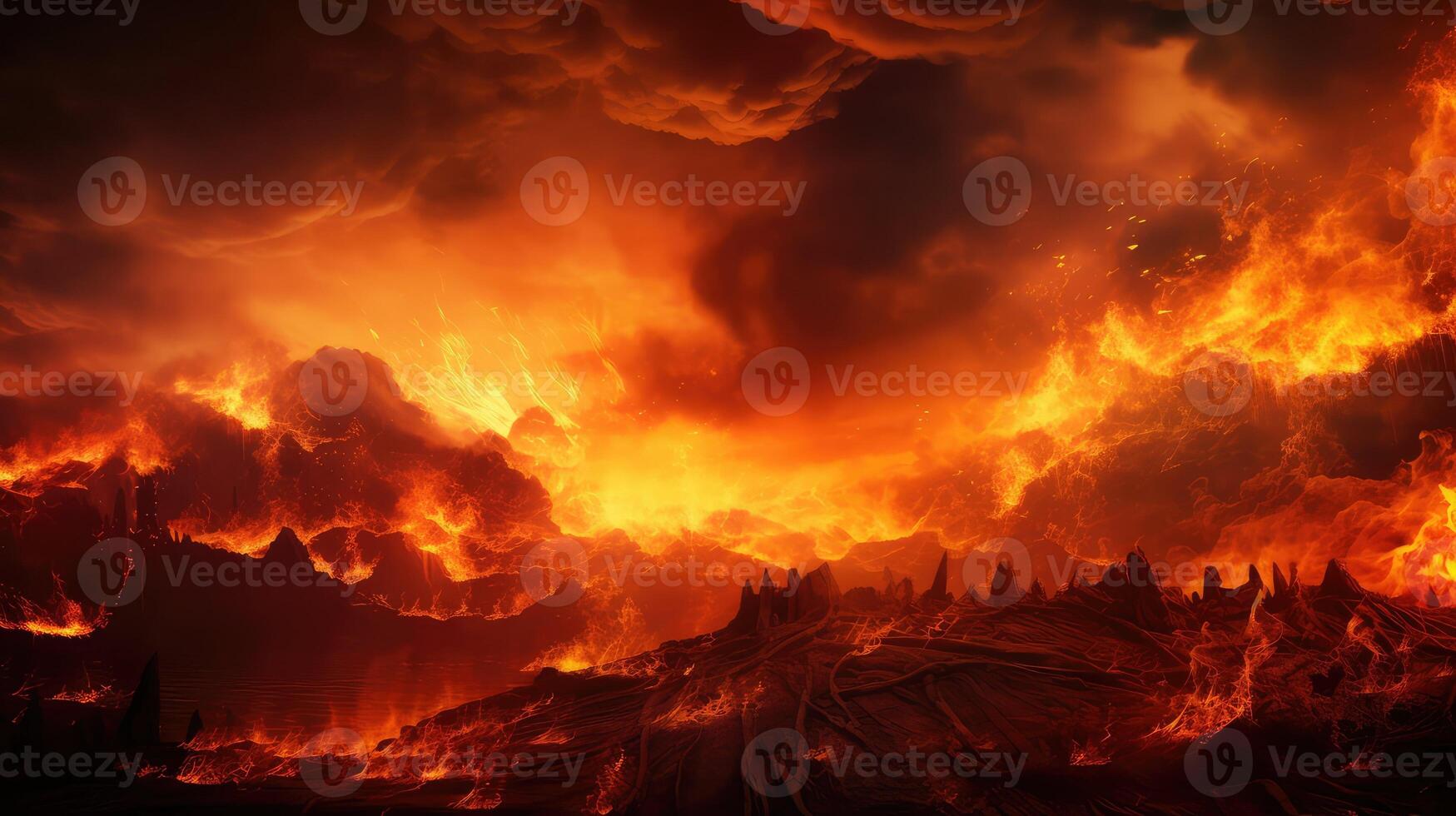 scorching hell fire photo