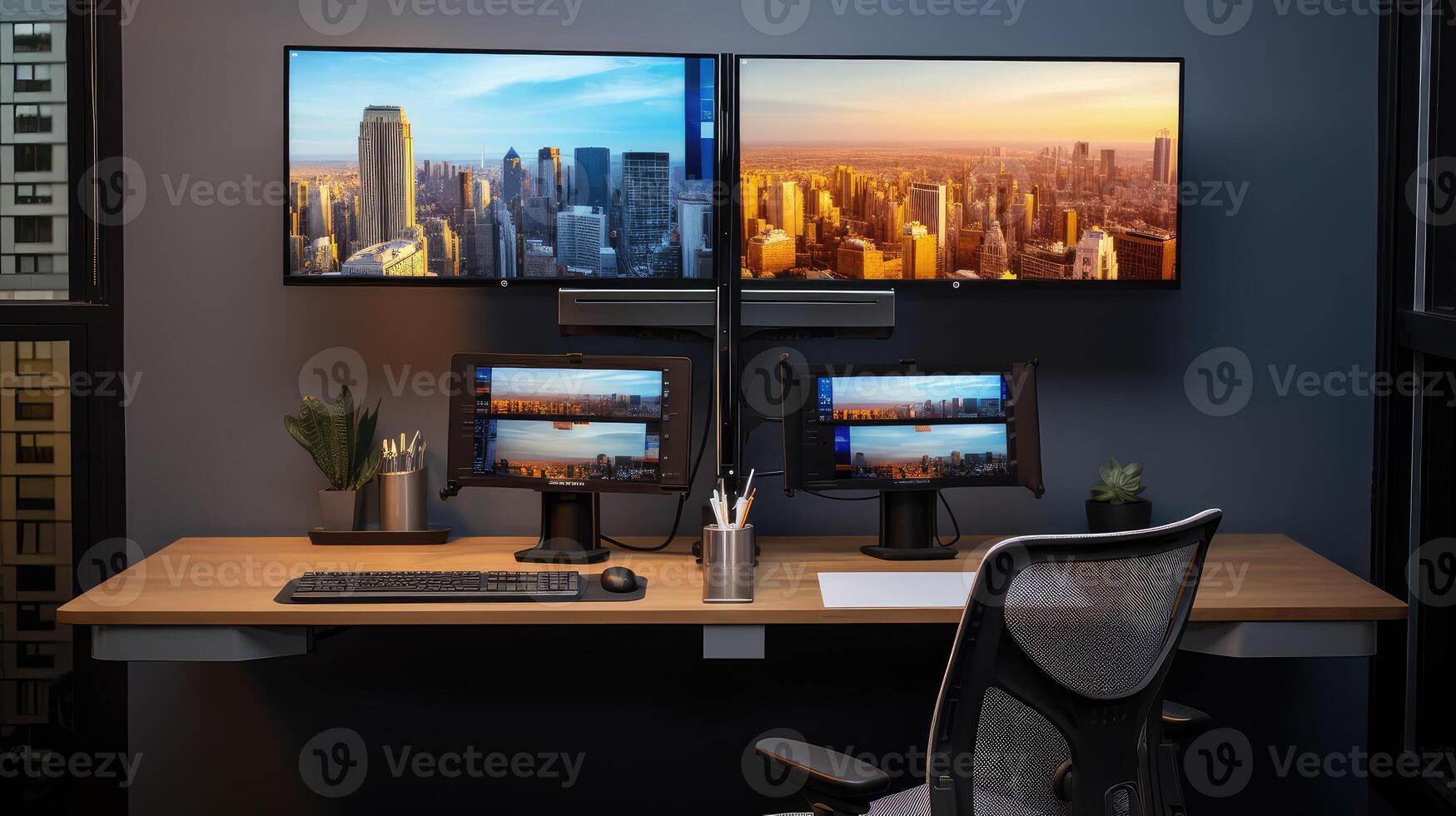 display desk working photo