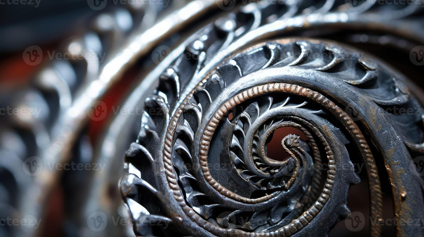 spiral metal nail photo