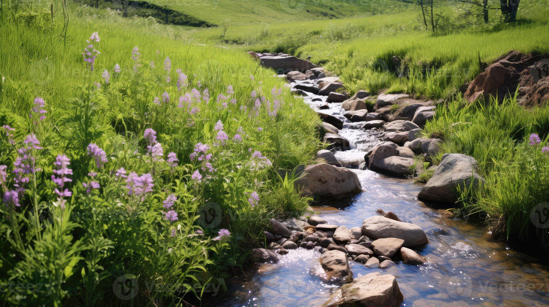 stream spring water source photo