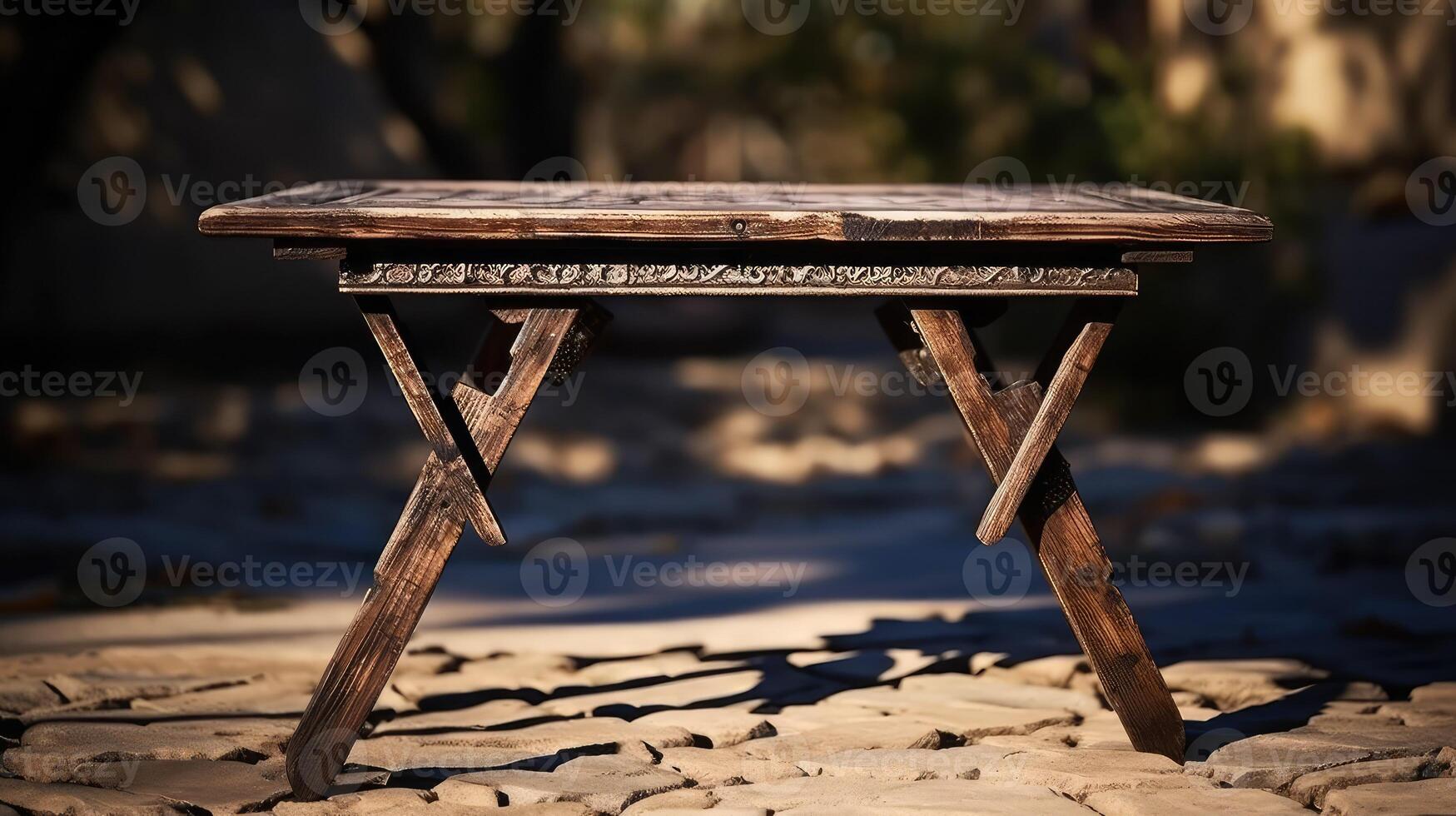 rustic table folding photo