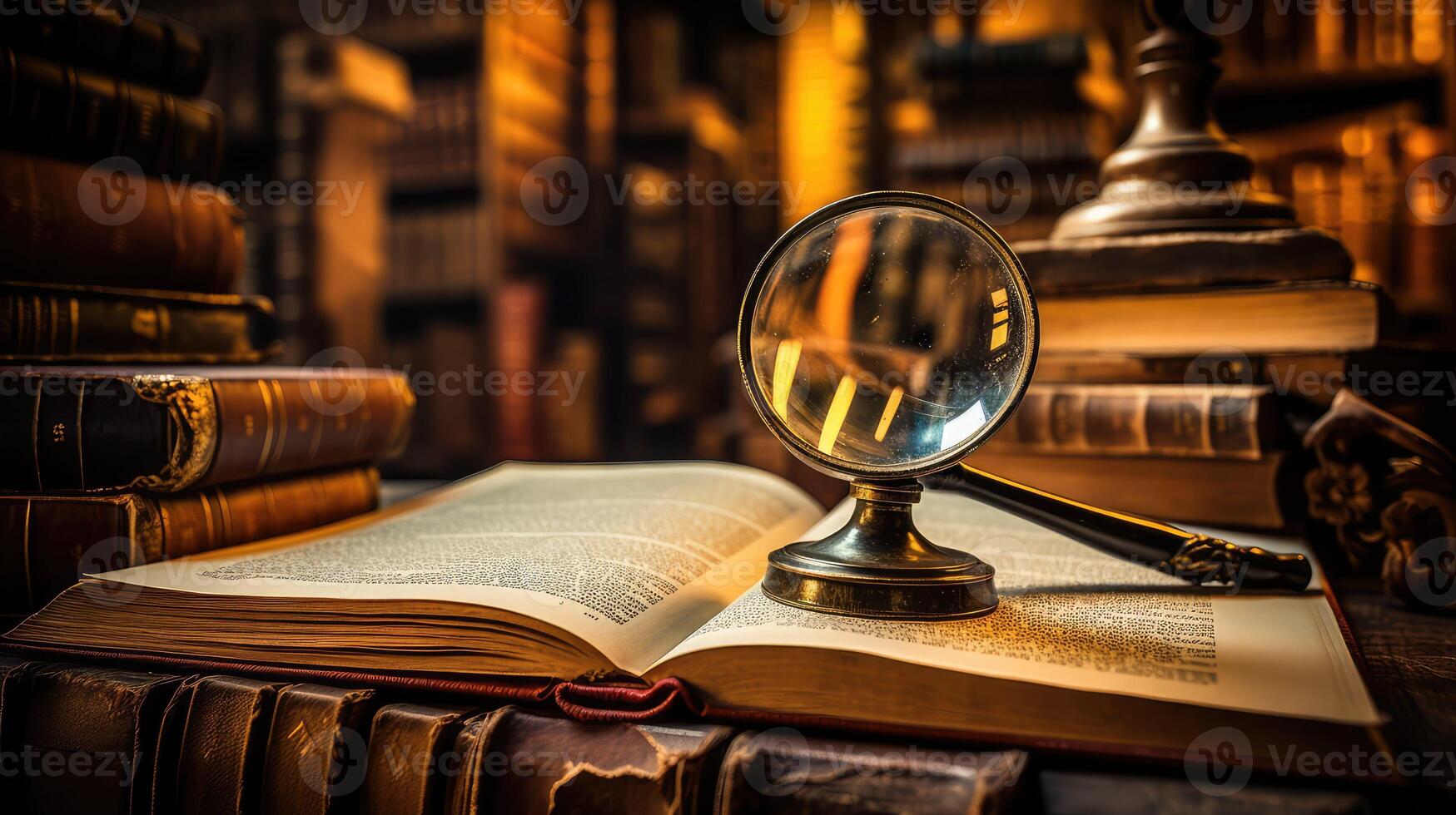 fogged magnify glass photo