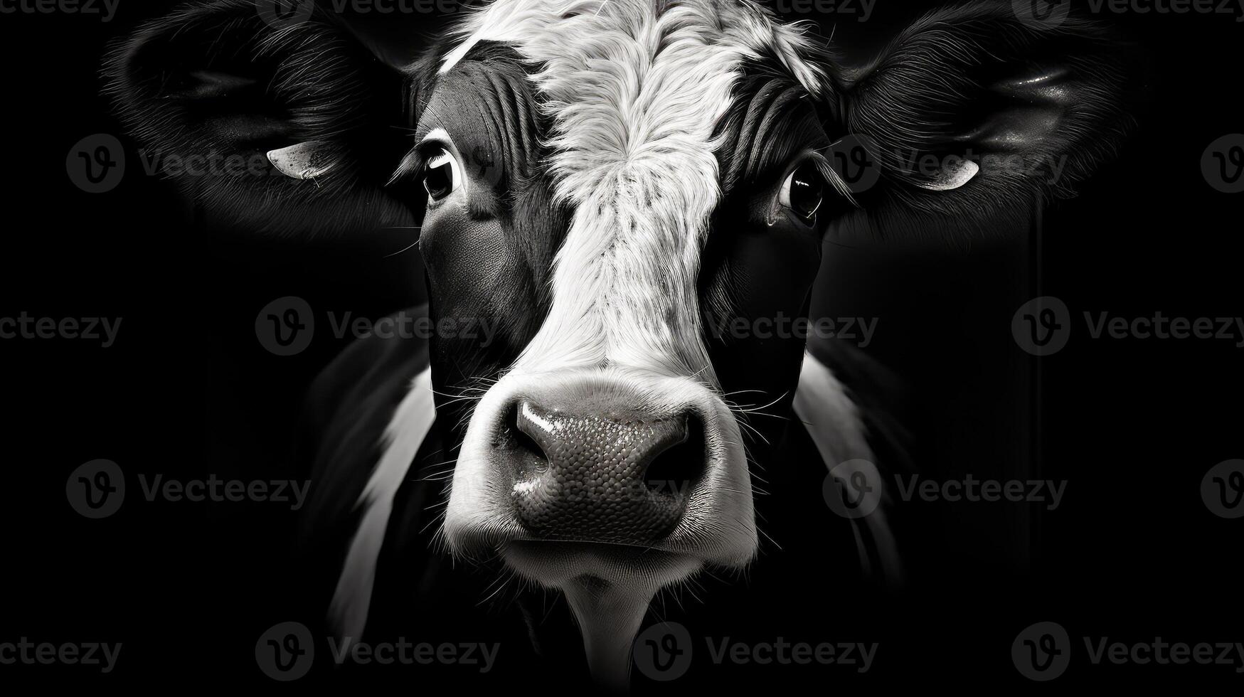 patterns cow black and white photo