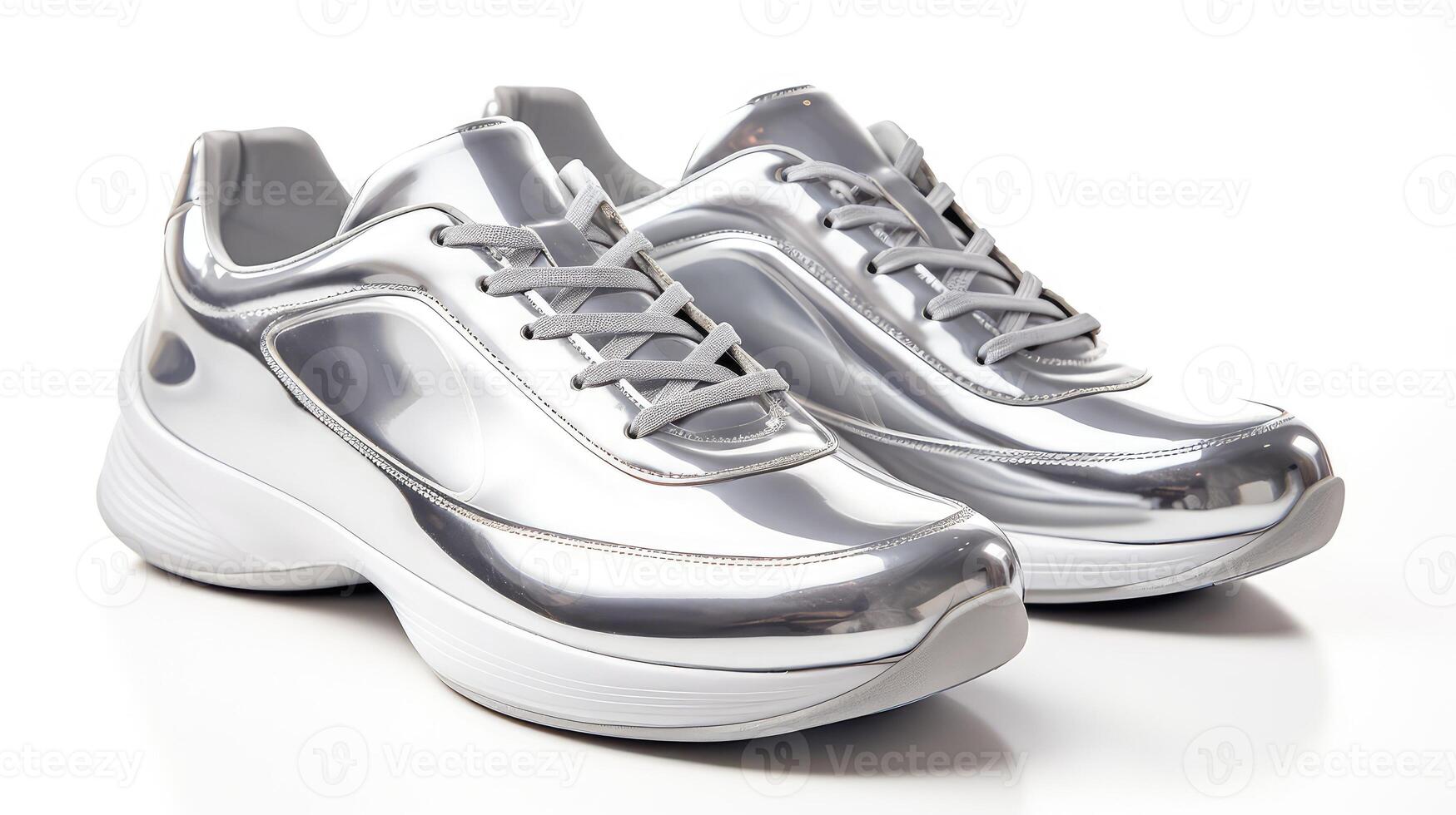 design gym shoes isolated on white photo
