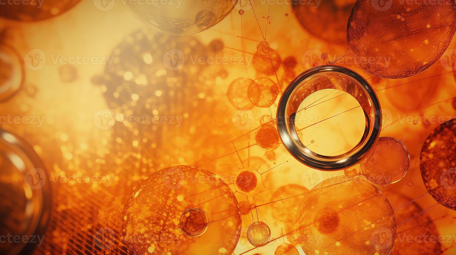 slide abstract science orange background photo