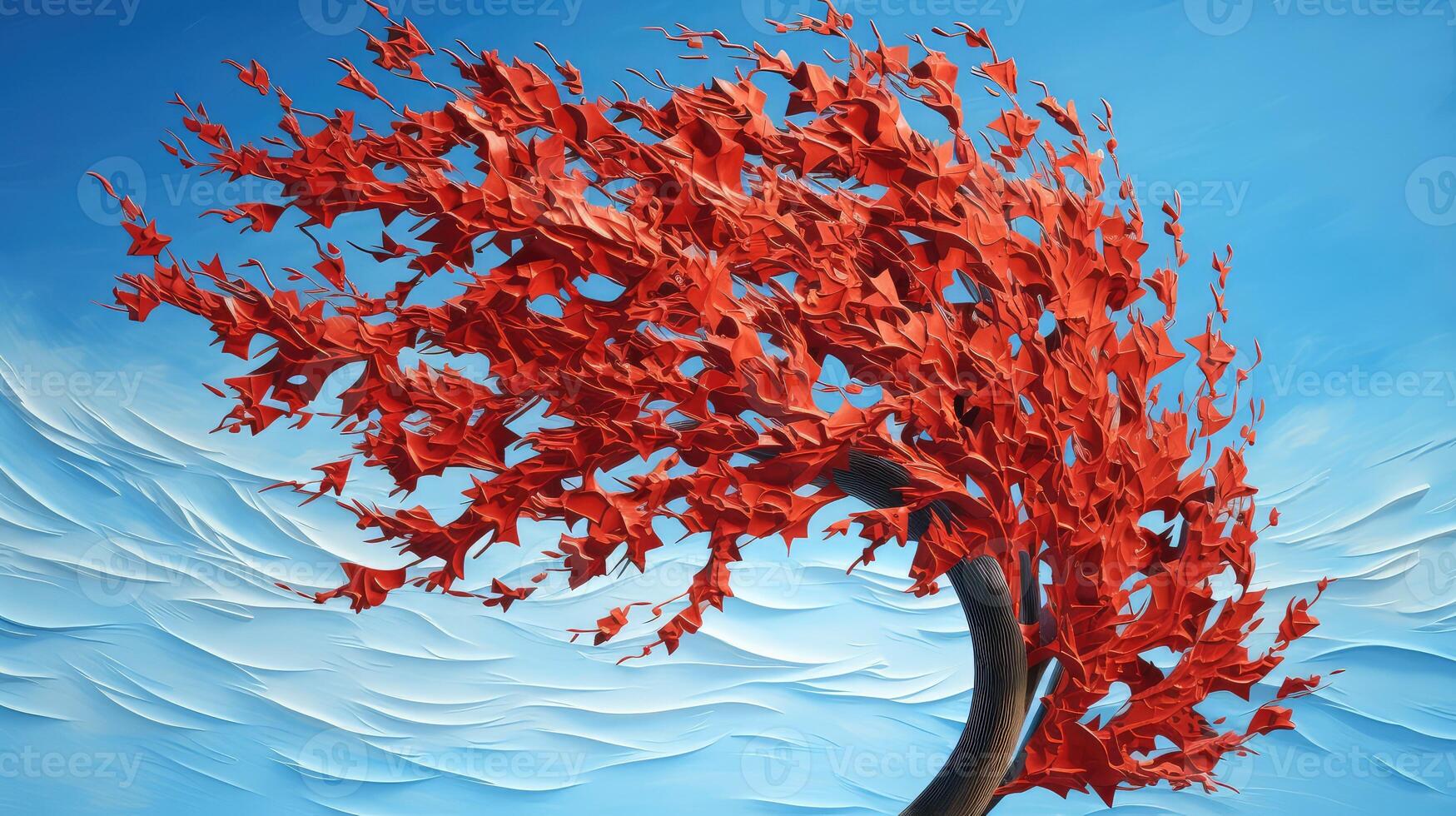 wd trees in wind photo