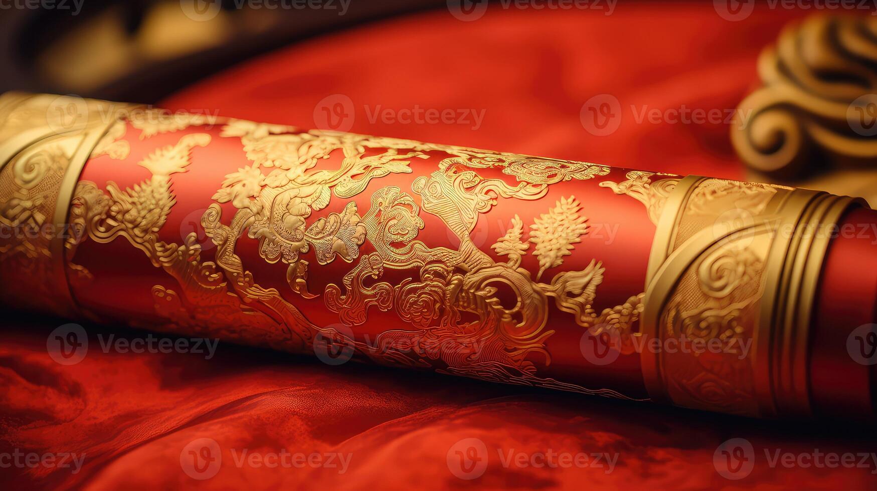 detailing red scroll photo