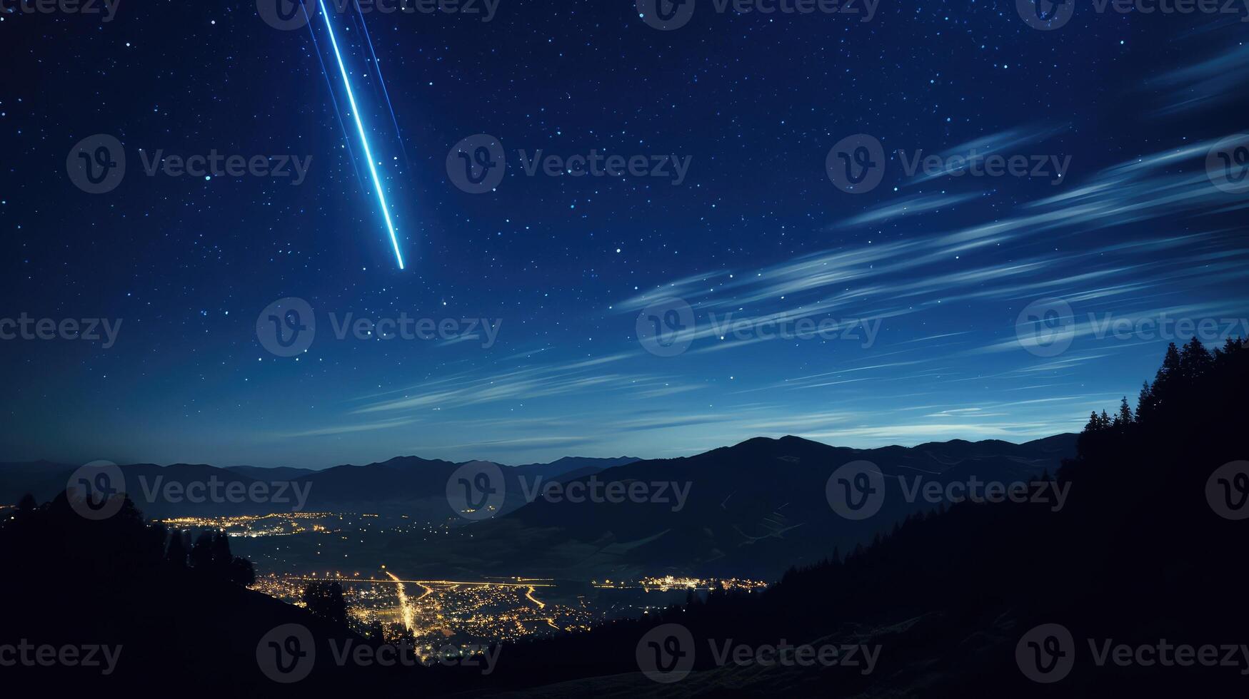 aurora blue streak photo
