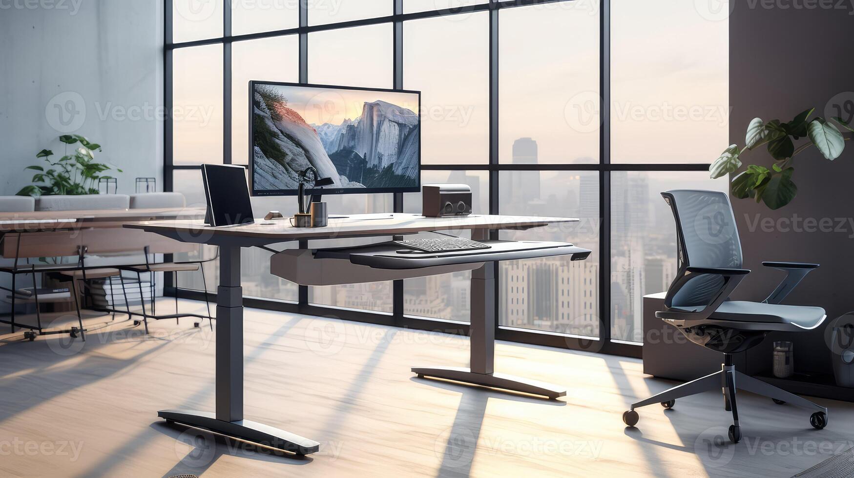 height office desk photo