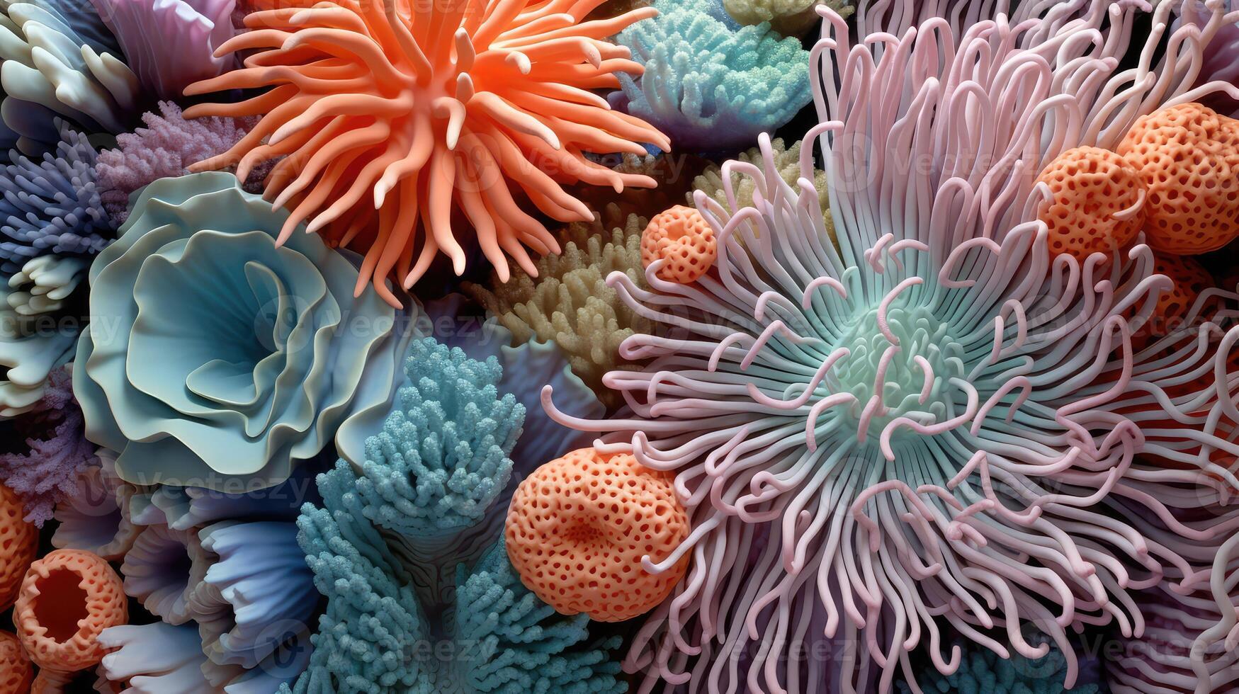 vibrant coral texture photo
