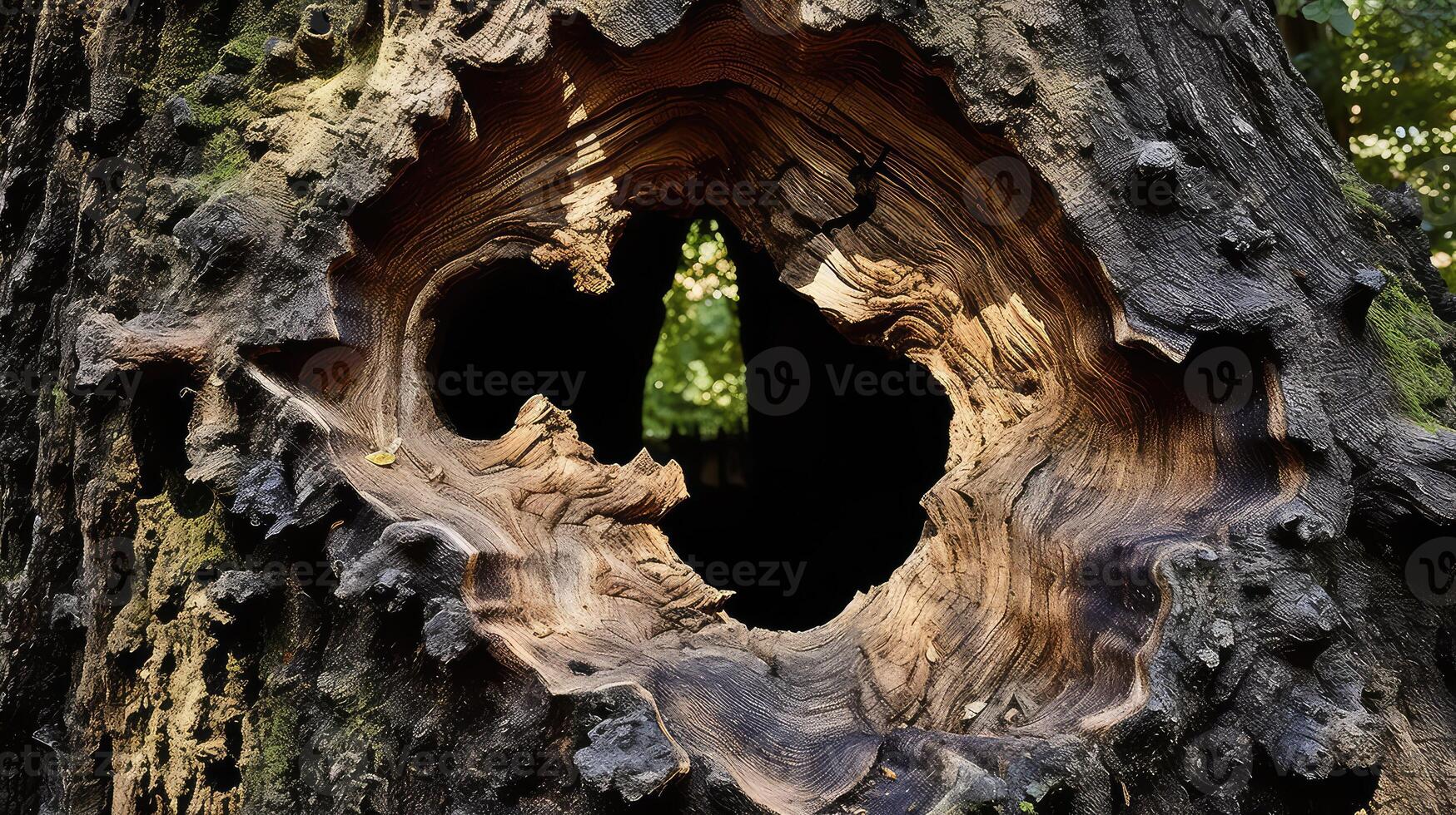 insects oak tree trunk photo