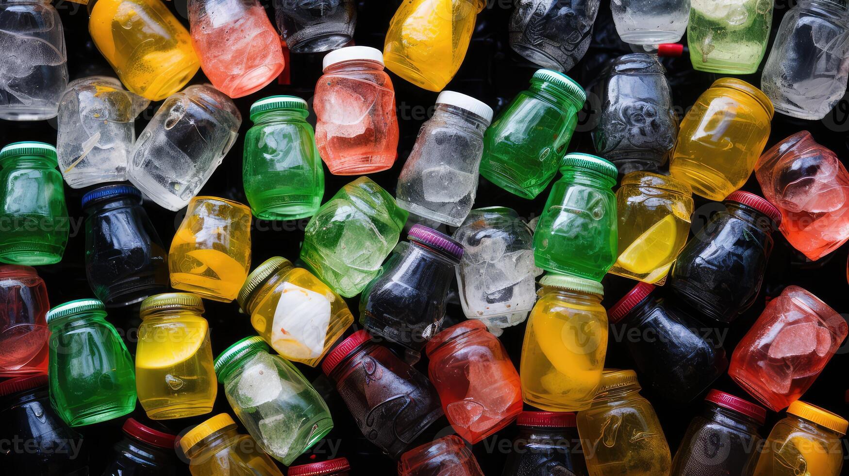 bins juice bottles photo
