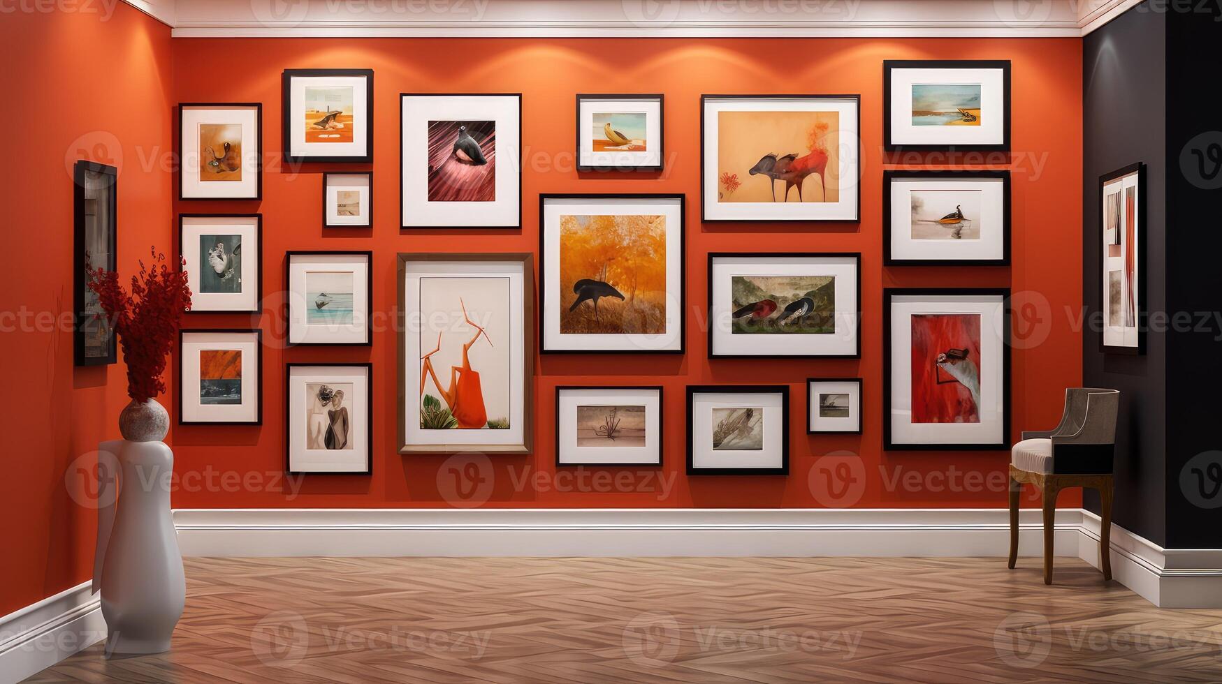 hallway interior walls for art photo