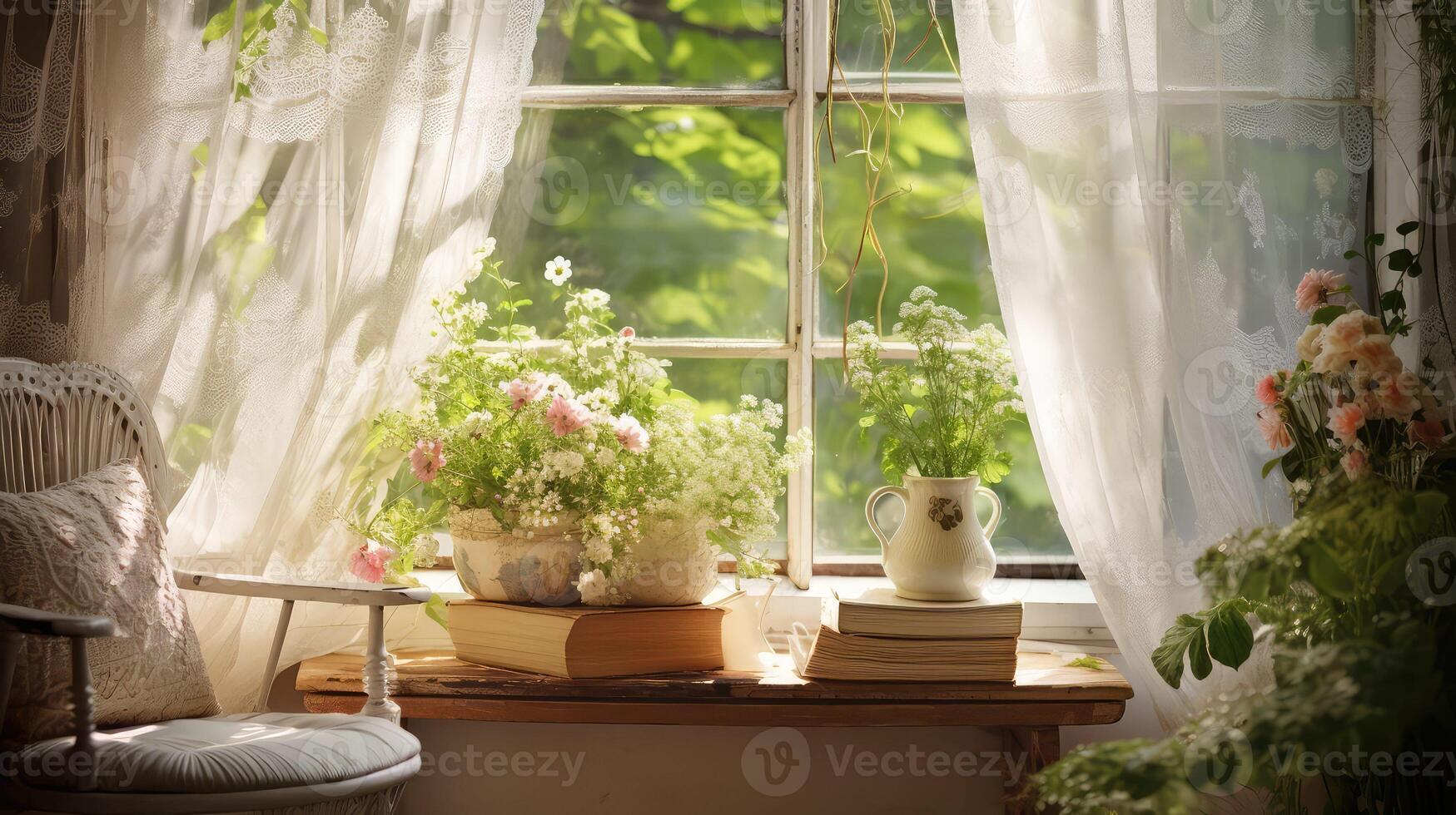 curtains house window photo