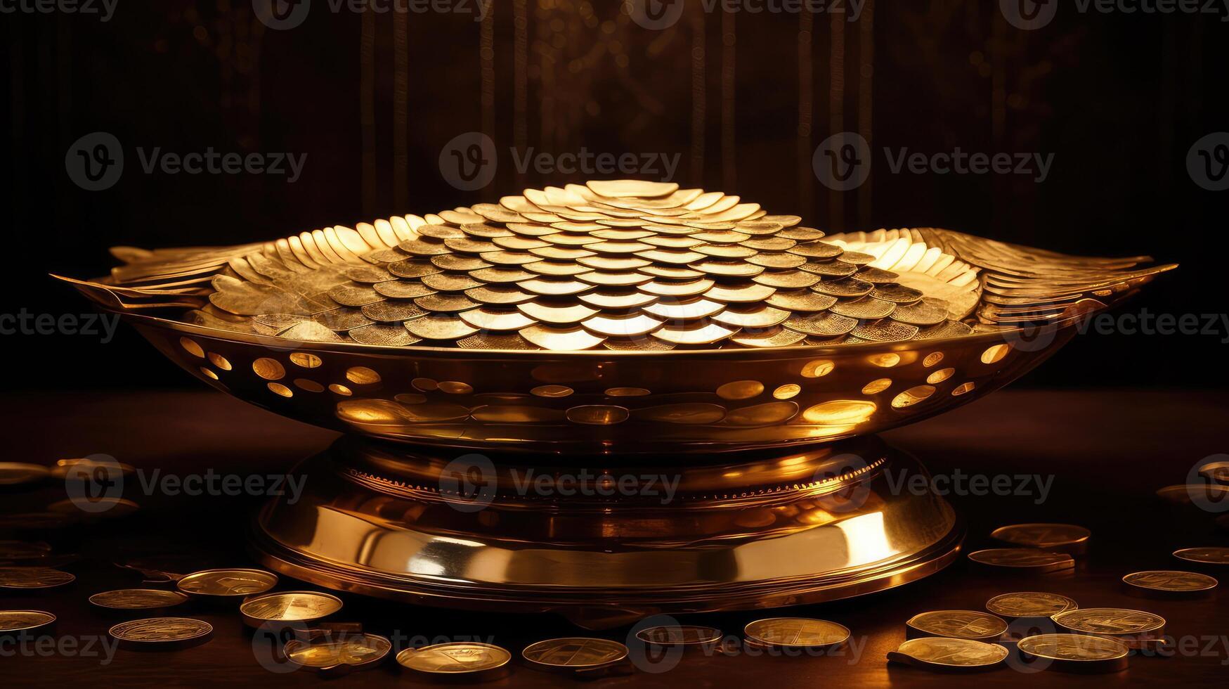 wealth gold scales photo