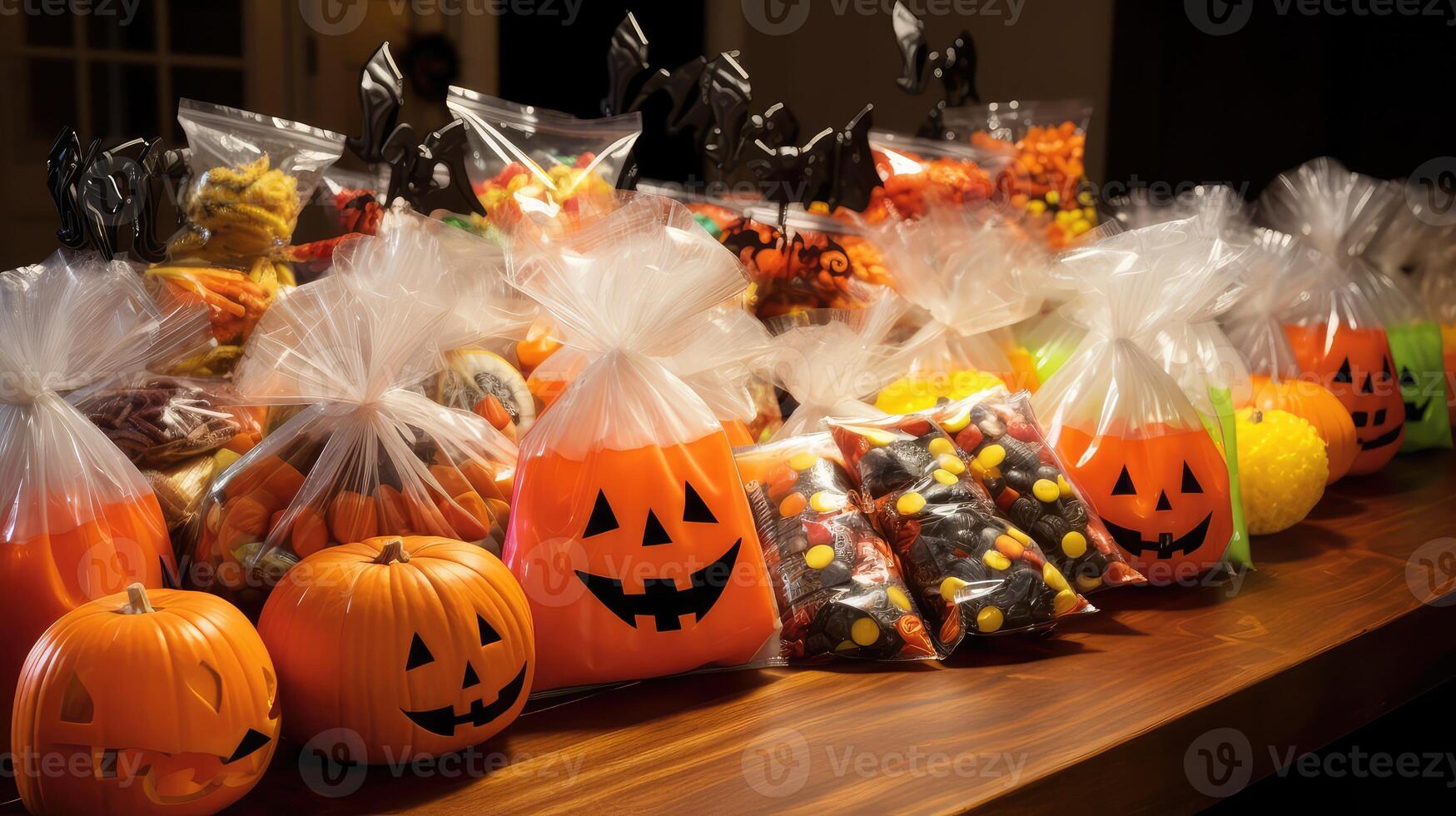 halloween bags of candy photo