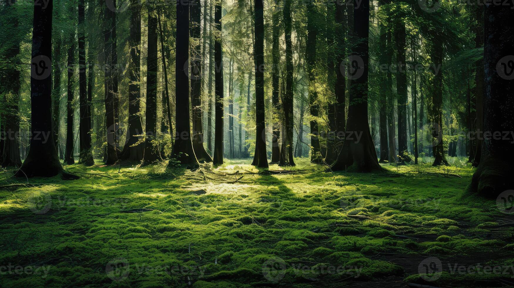 trees green background graphic photo