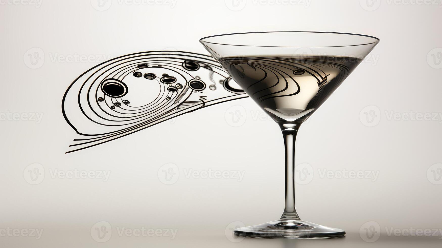 car martini glass black drawing photo