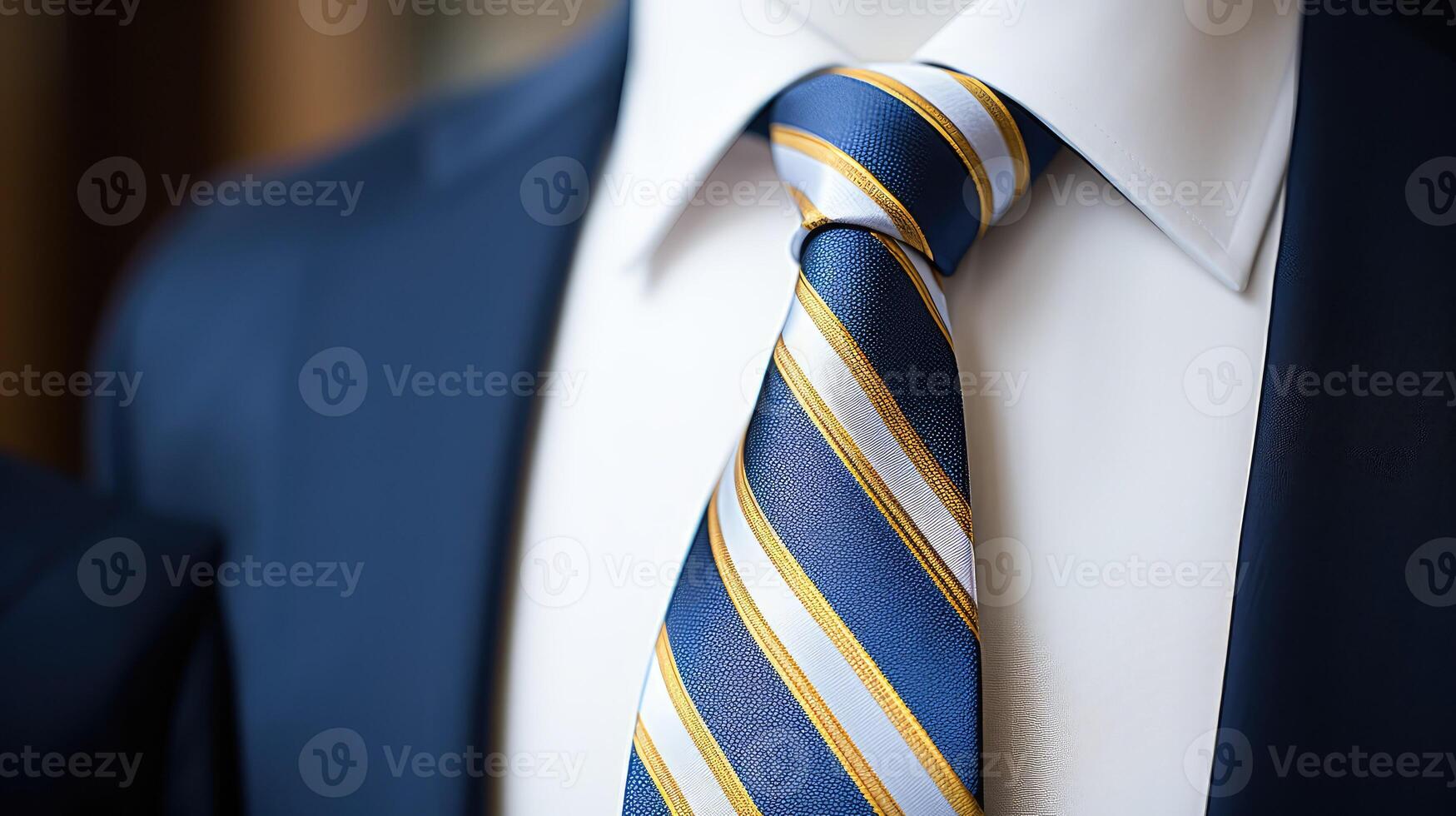 style blue and gold stripes photo