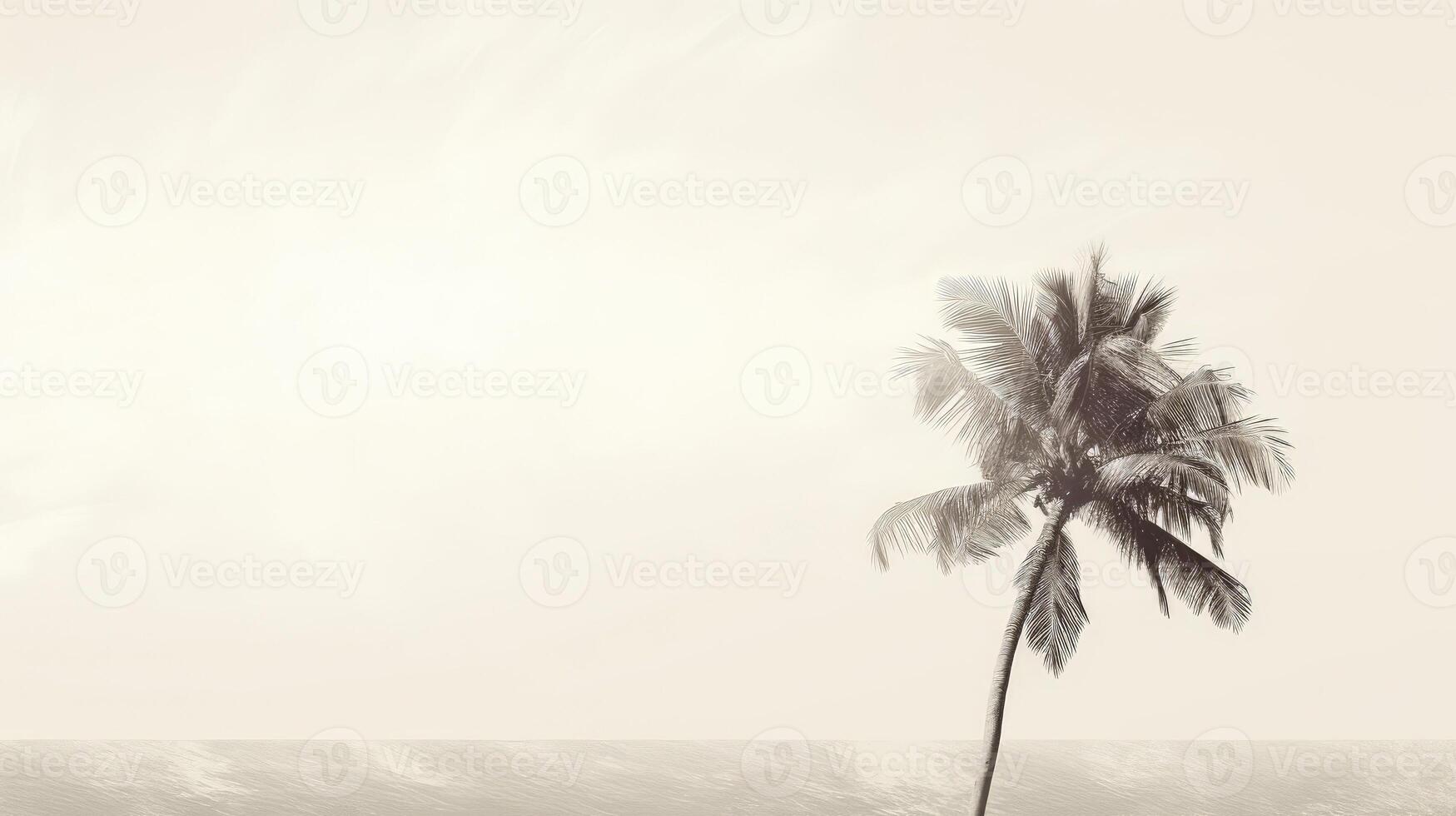 glass palm tree etching photo