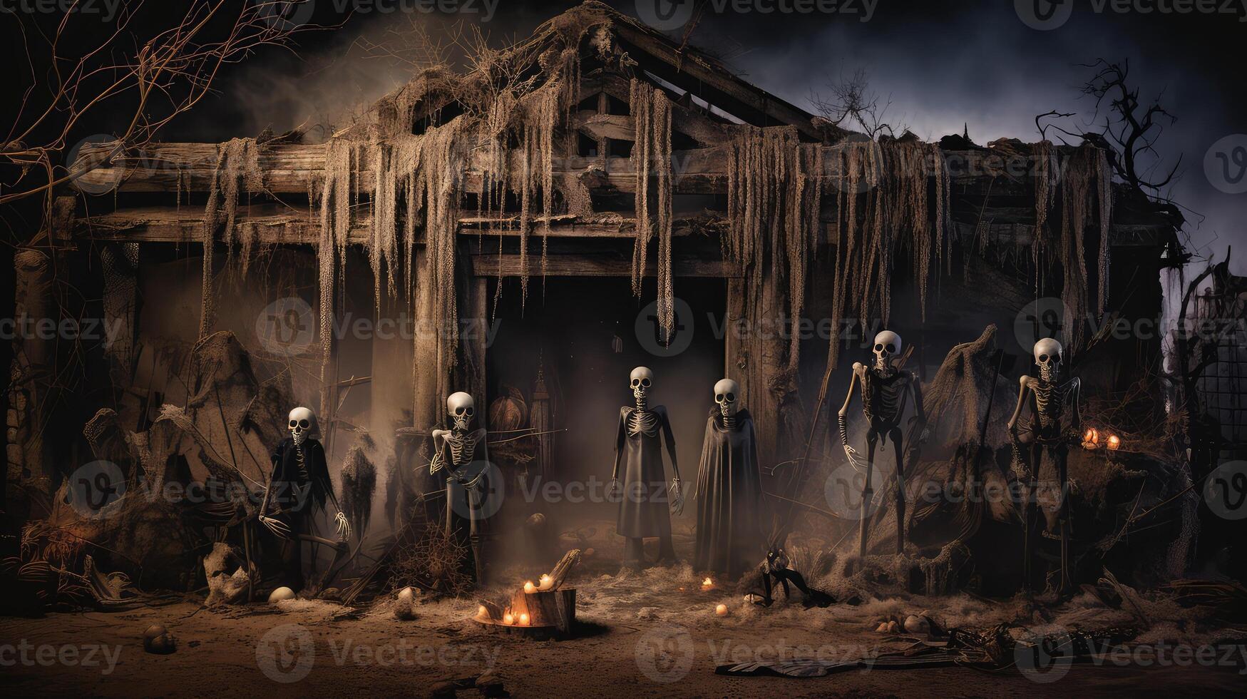 fear haunted house halloween photo