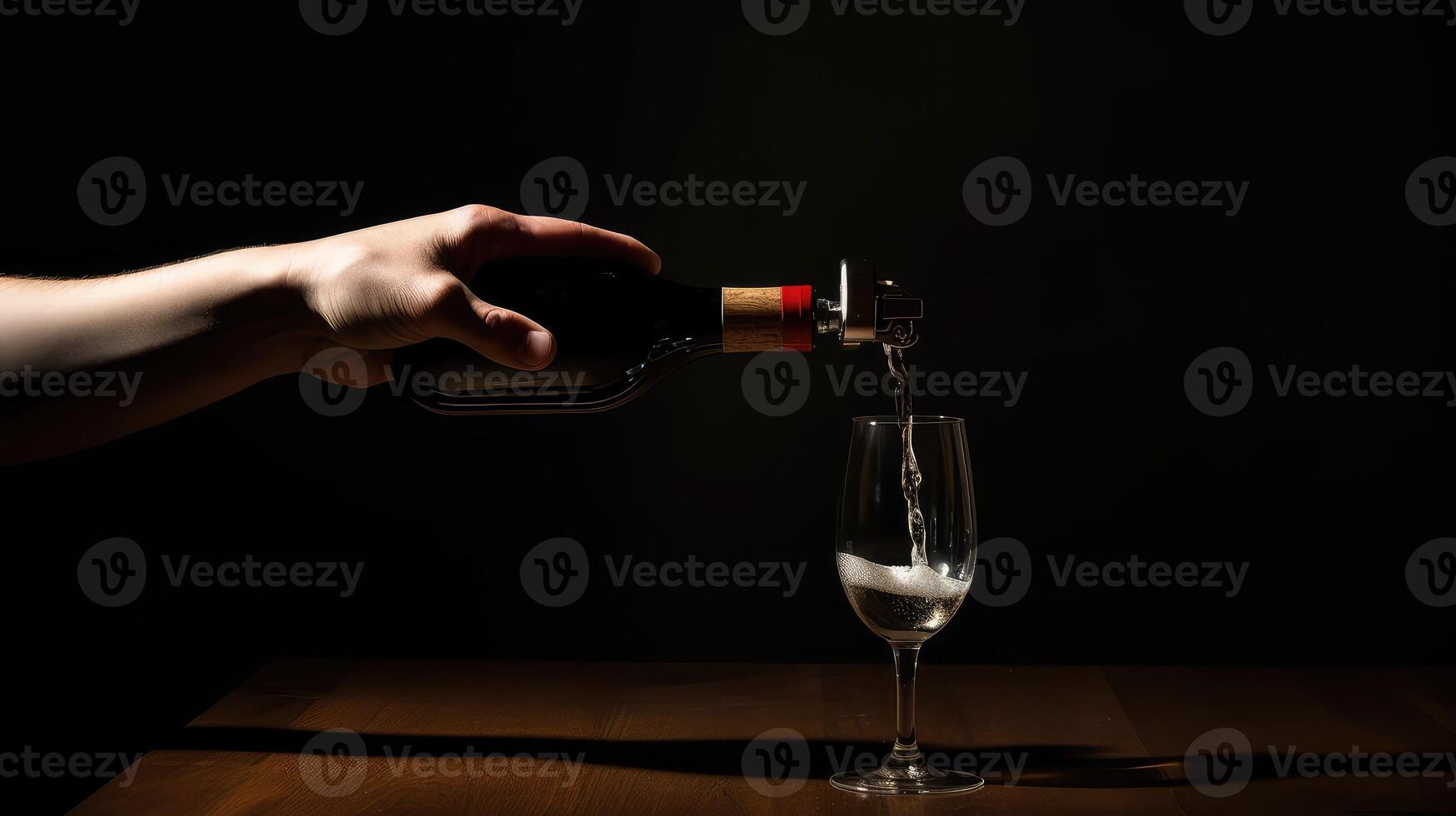 bottle opening wine photo