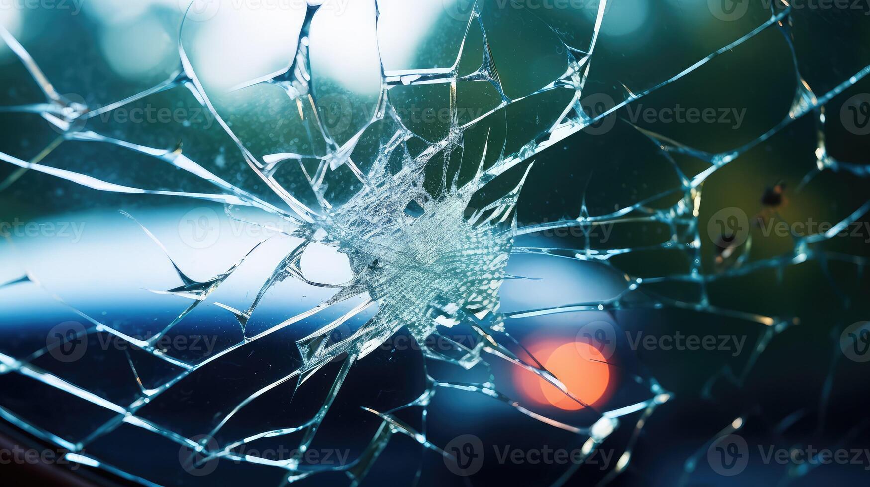 windshield cracked glass photo