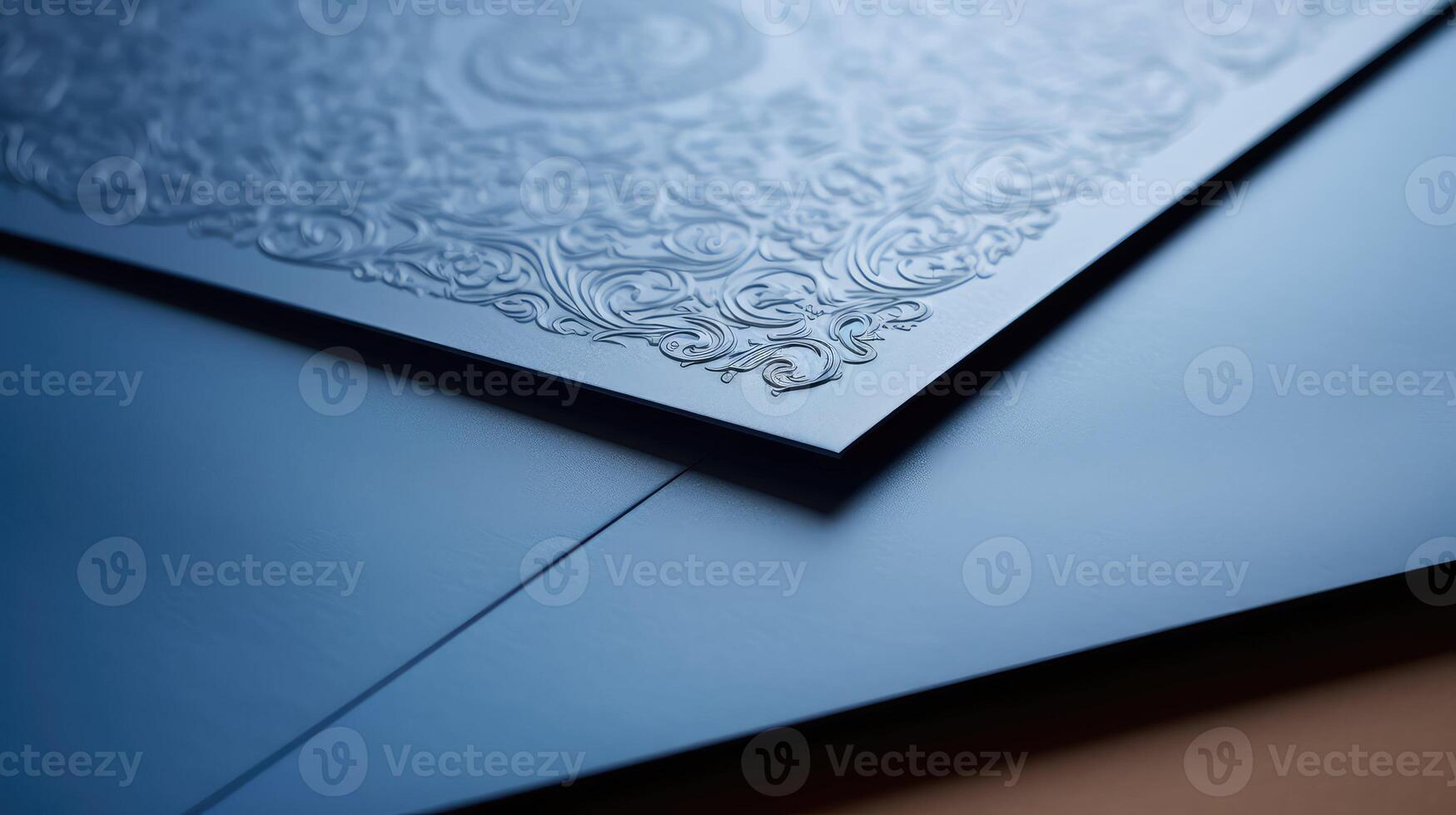stationery letter head blue photo
