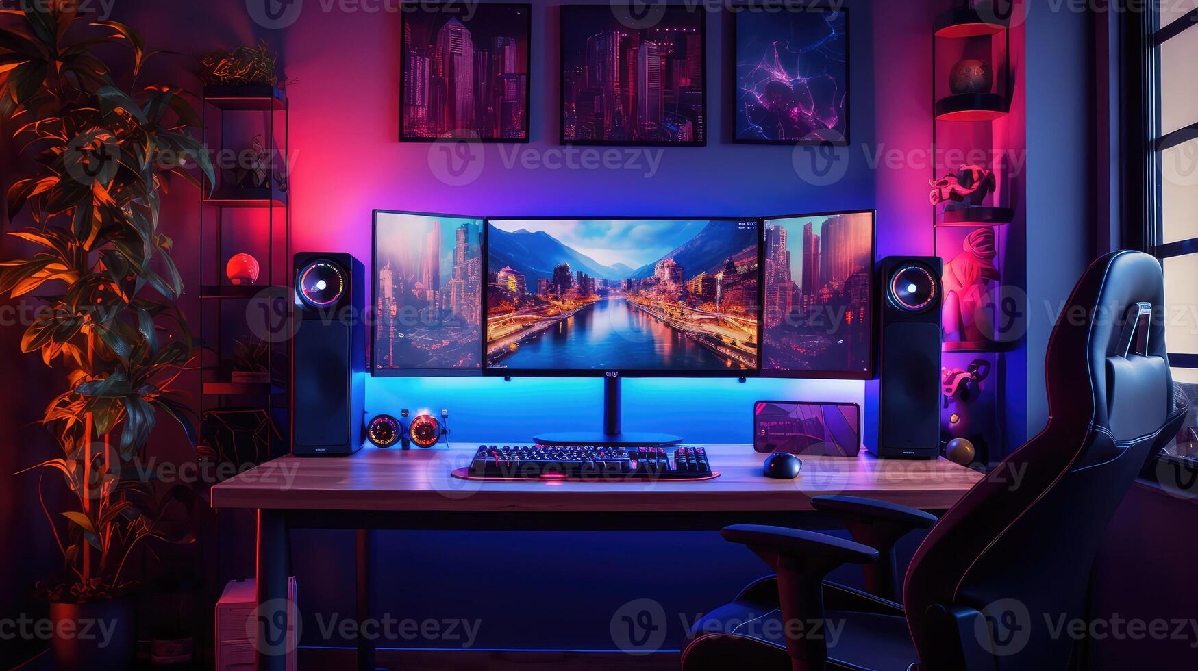 monitor desk top computers photo