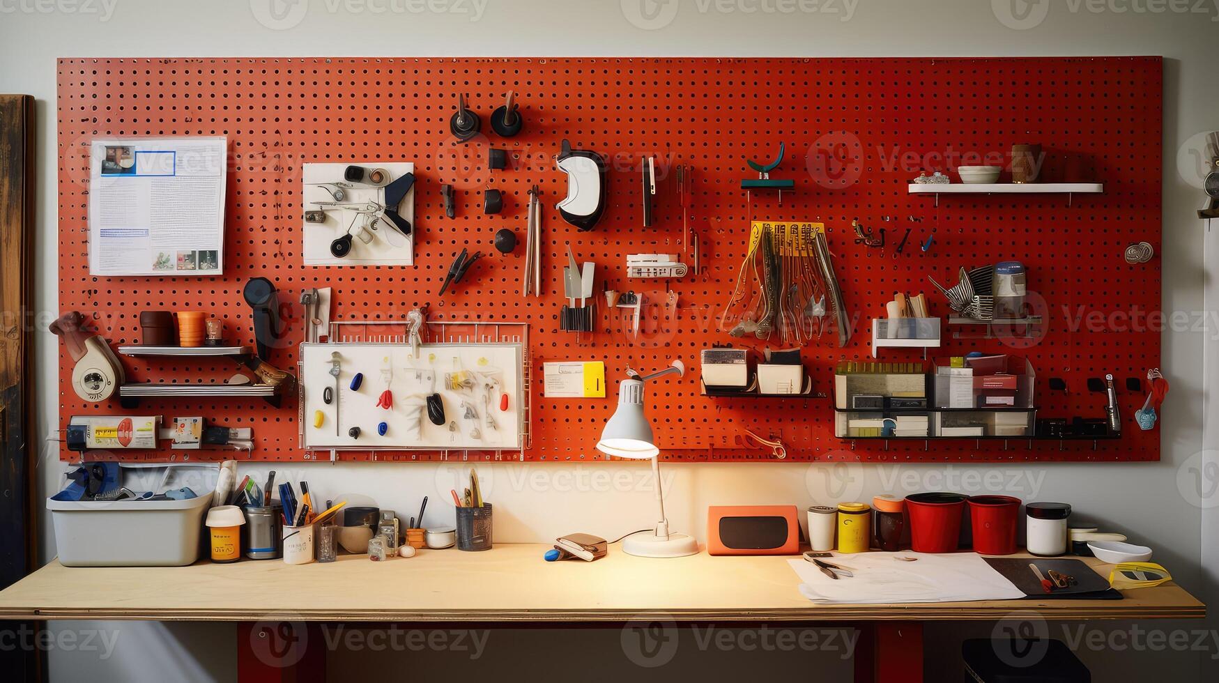 vertical organizing desk photo
