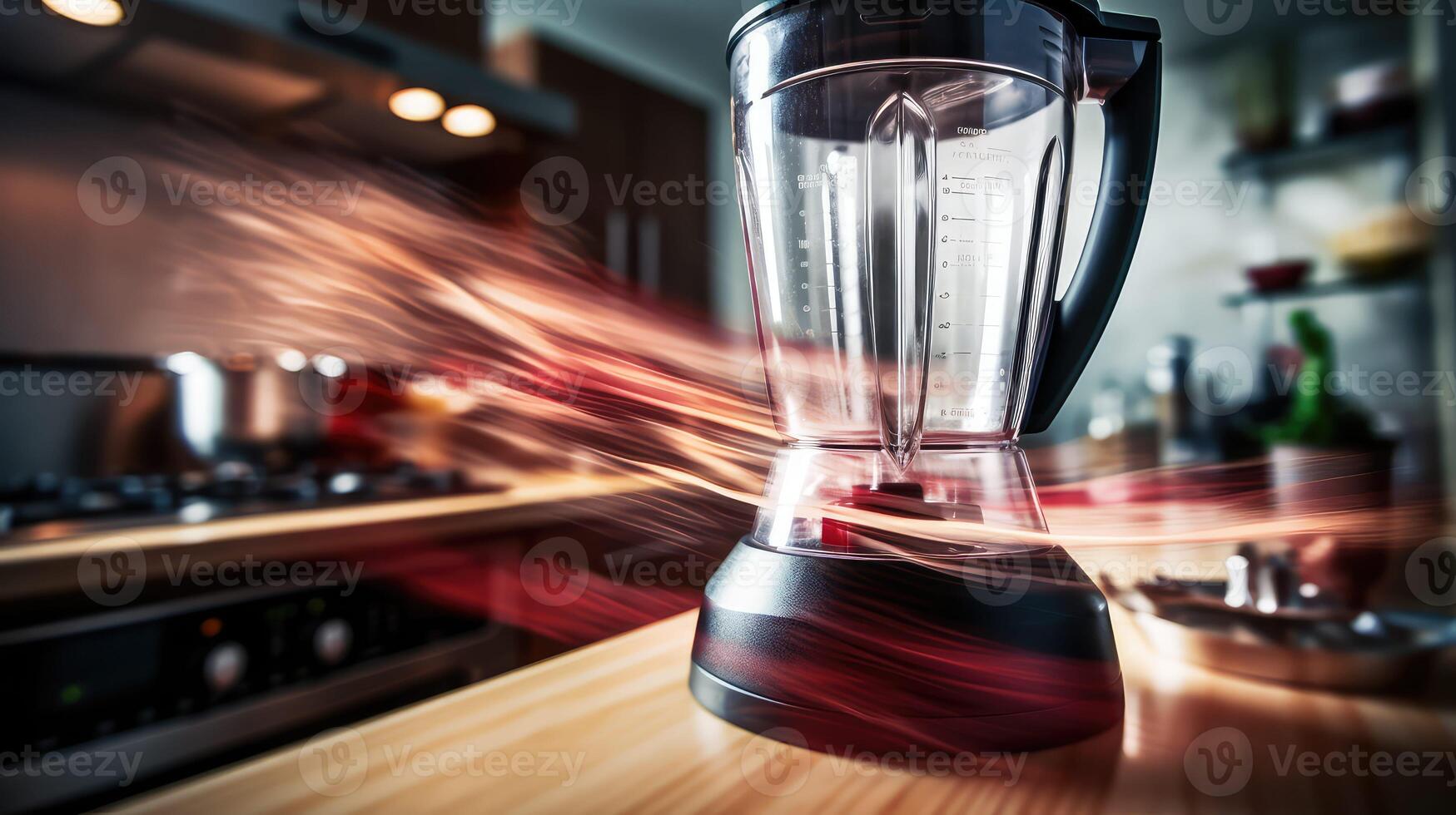 action kitchen motion blur photo