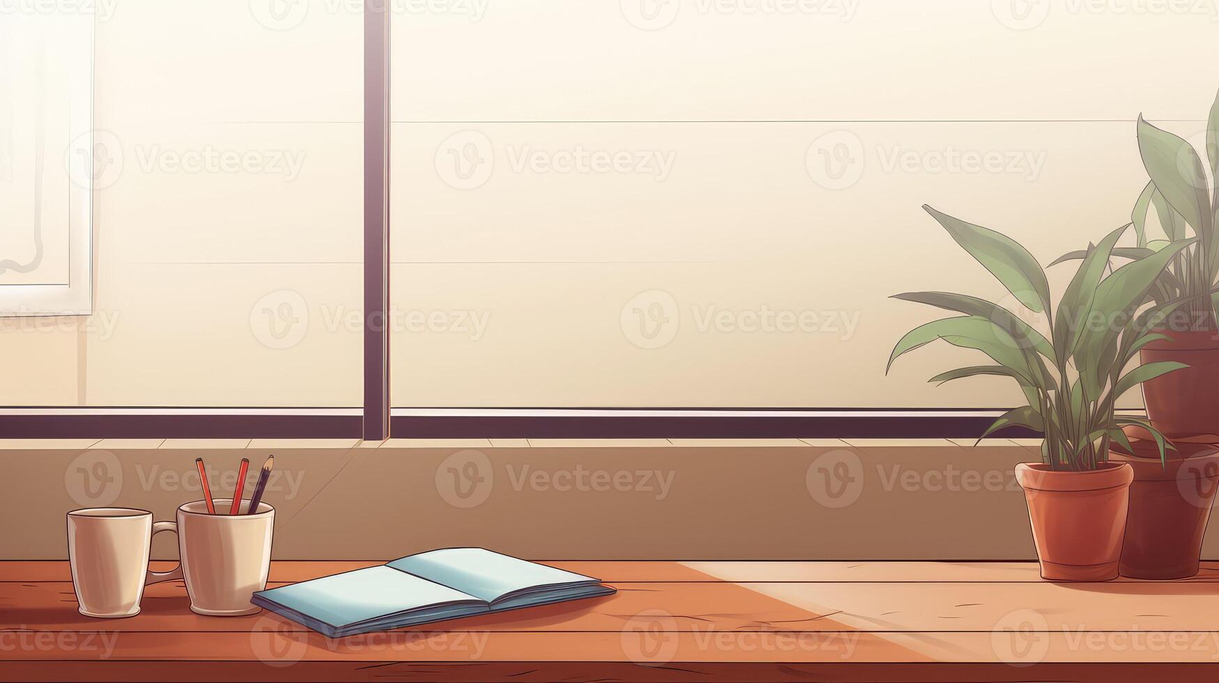 student empty classroom desk photo