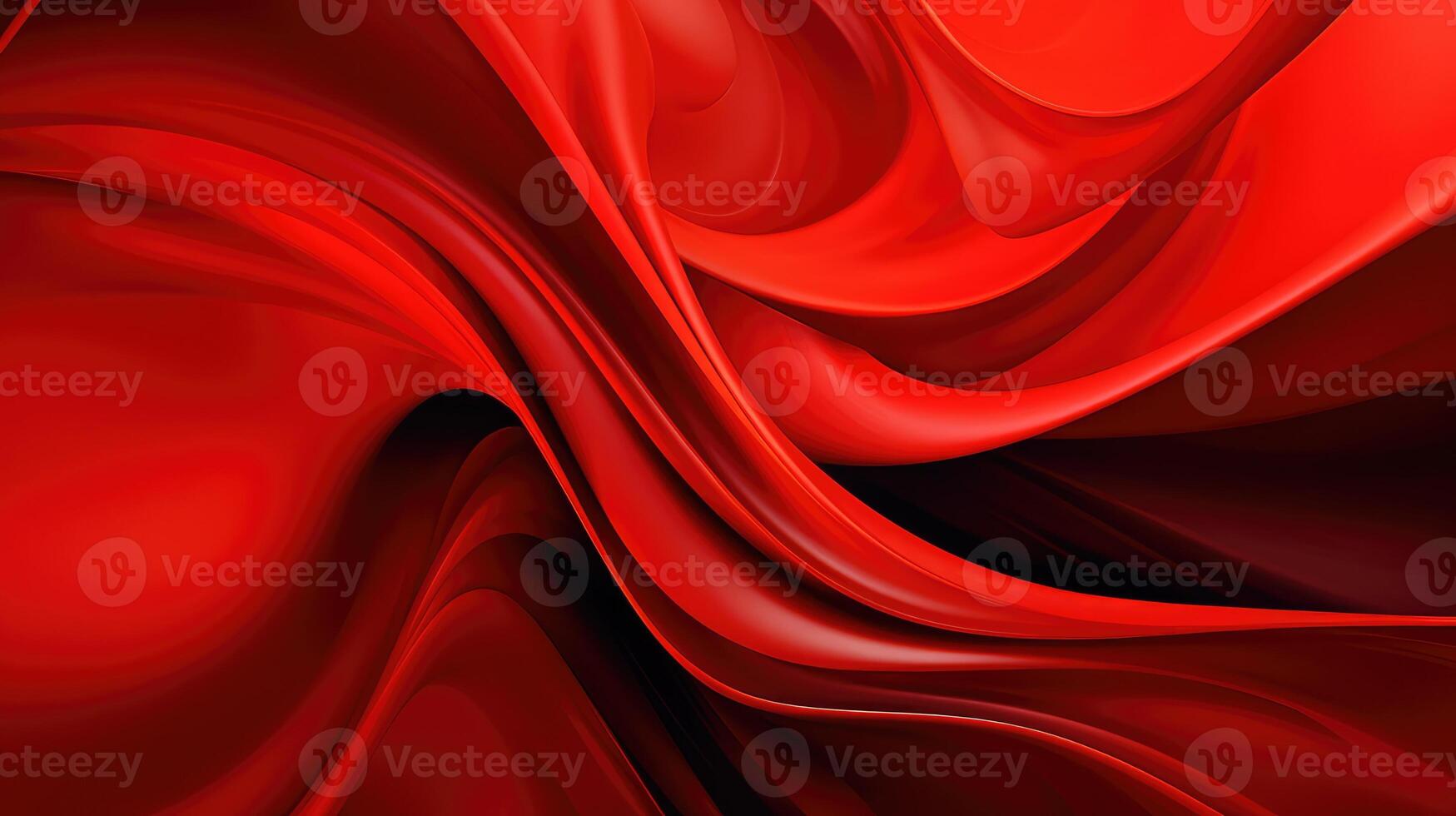 vibrant red wavy abstract photo