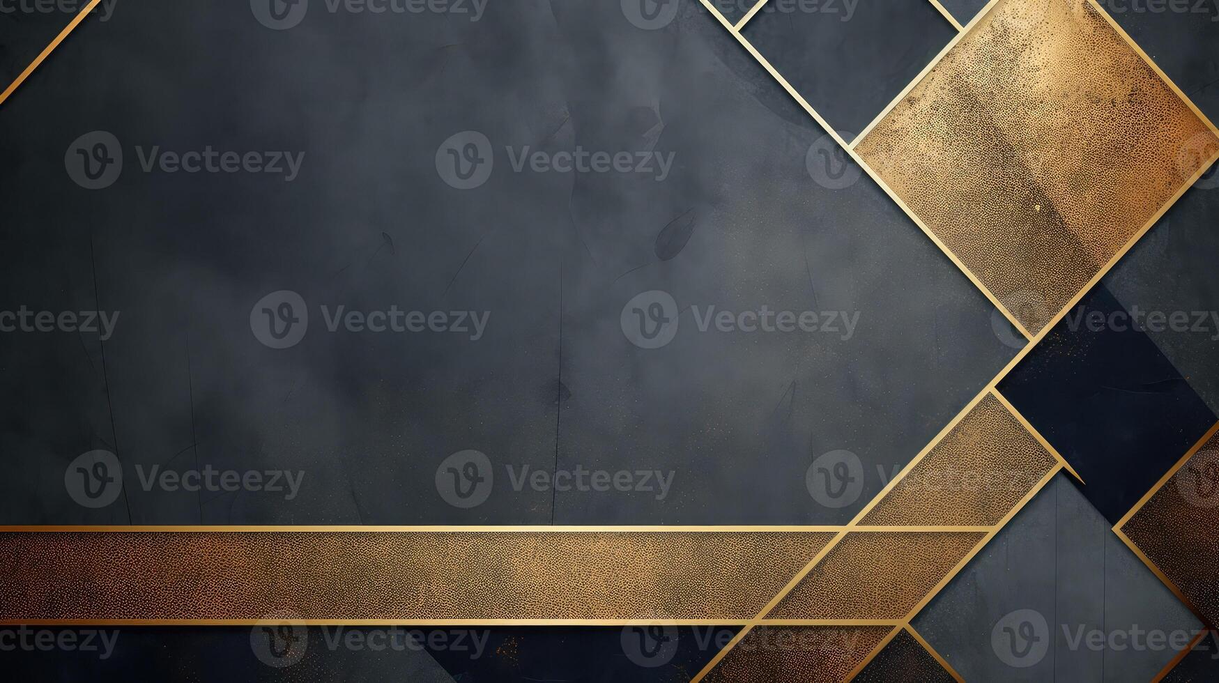 metallic gold geometric border photo