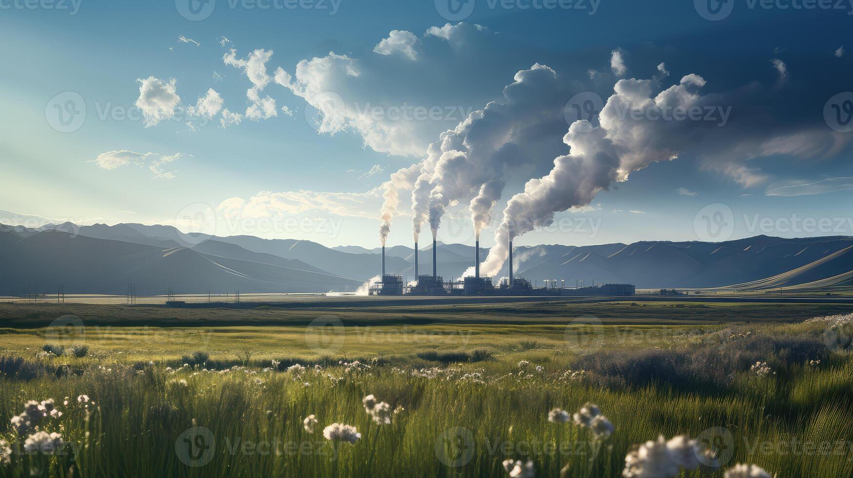 steam wyoming power plant photo