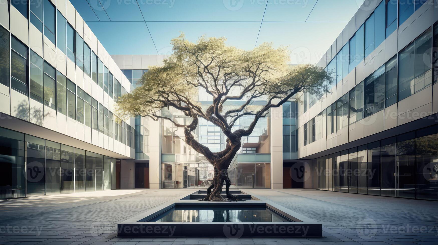 modern architectural tree images photo